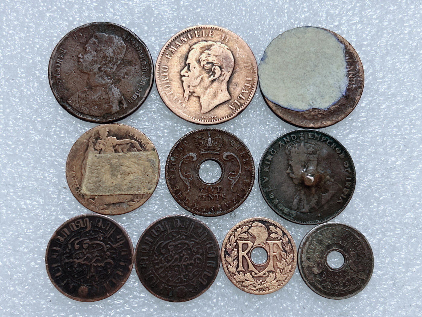 第一海外回流一元起拍收藏 散集专场  第274期 老铜币一组 10枚