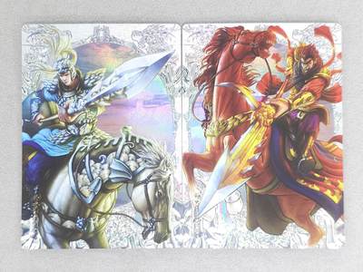 龙虎卡牌六六场 （无佣金，周六结拍，欢迎送拍） - 镭雕2张卡玩帕克 追义水浒 水火二将