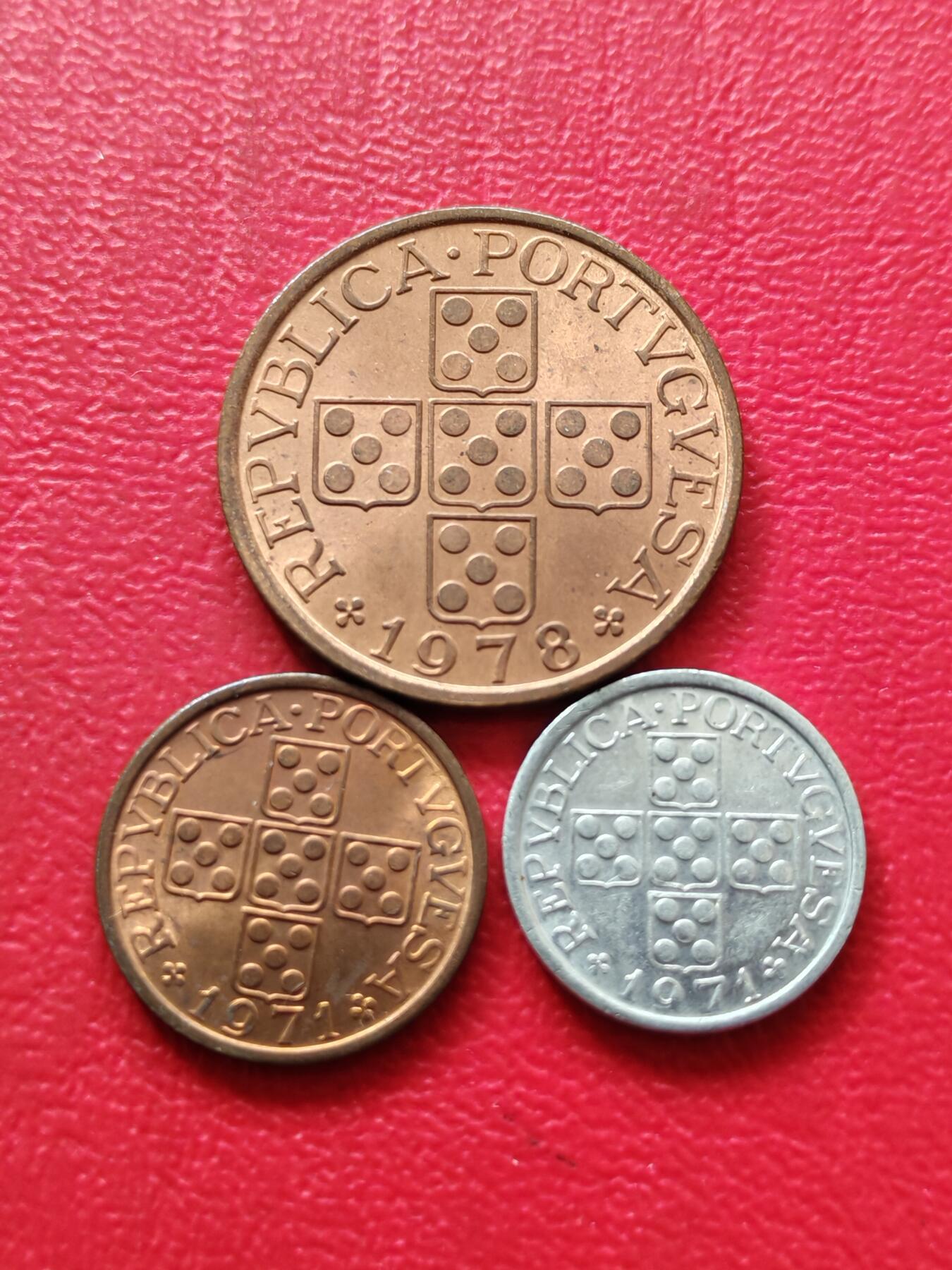 【云涧收藏】第八十一场 葡萄牙1971/78年3枚