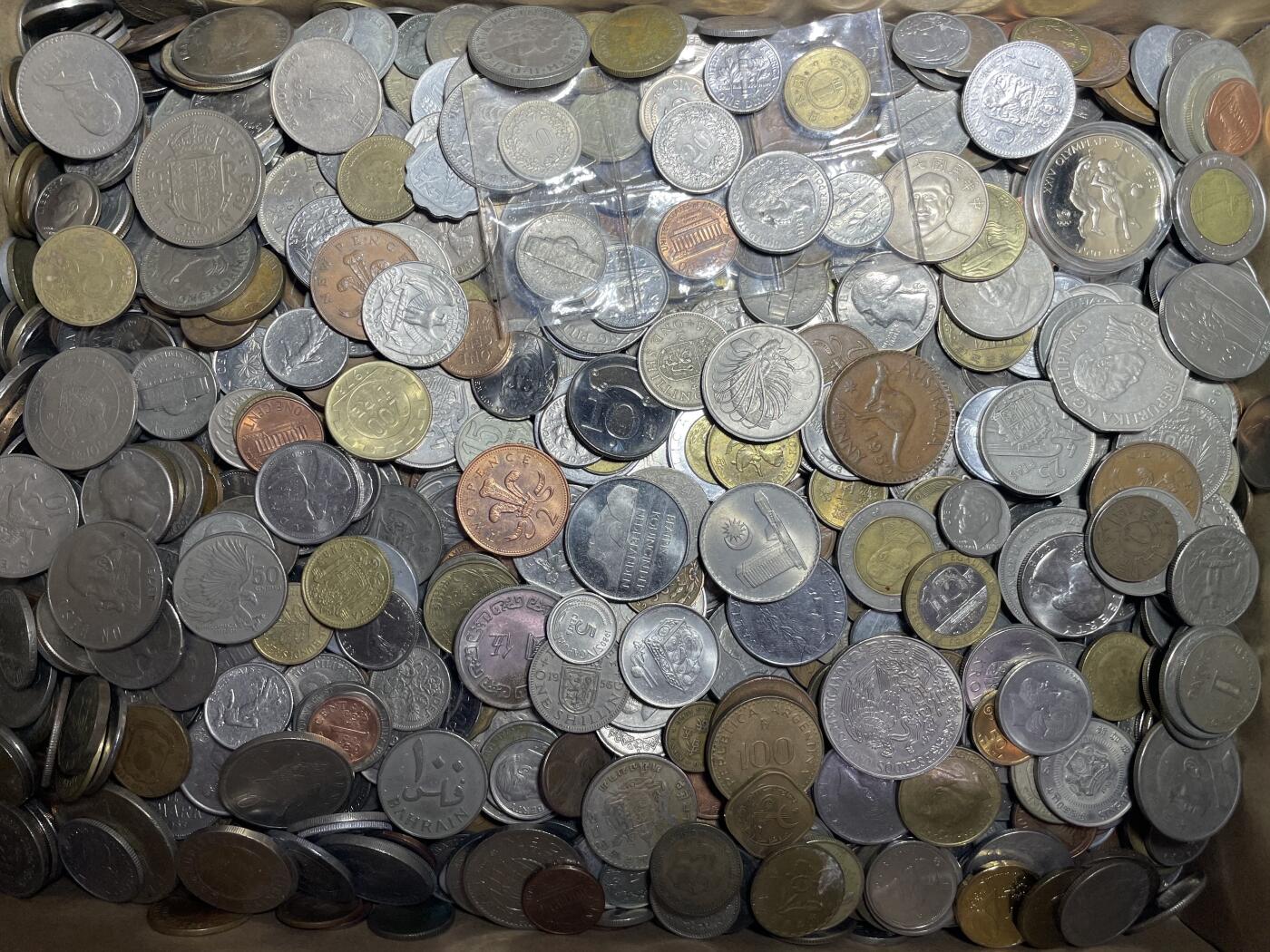 回流1130 各国硬币16斤（无日本币）品佳