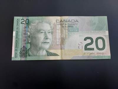 博彦收藏   12月8日 8点 钱币专场 - 加拿大 女皇20元  AU 9品