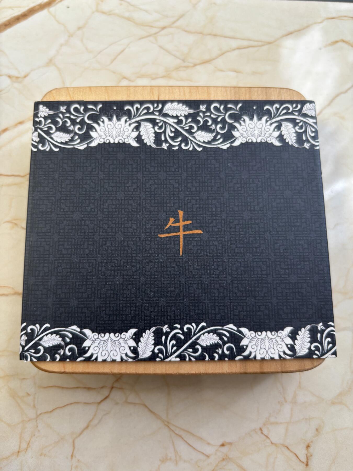 第184期拍卖 纽埃2021年圆明园海晏堂十二生肖喷泉丑牛浮雕银币，999银，3盎司，发行量500枚