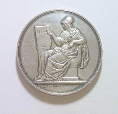 【银】法国1838年 女神坐像高浮雕精制大银章 40MM 38克 - 【银】法国1838年 女神坐像高浮雕精制大银章 40MM 38克