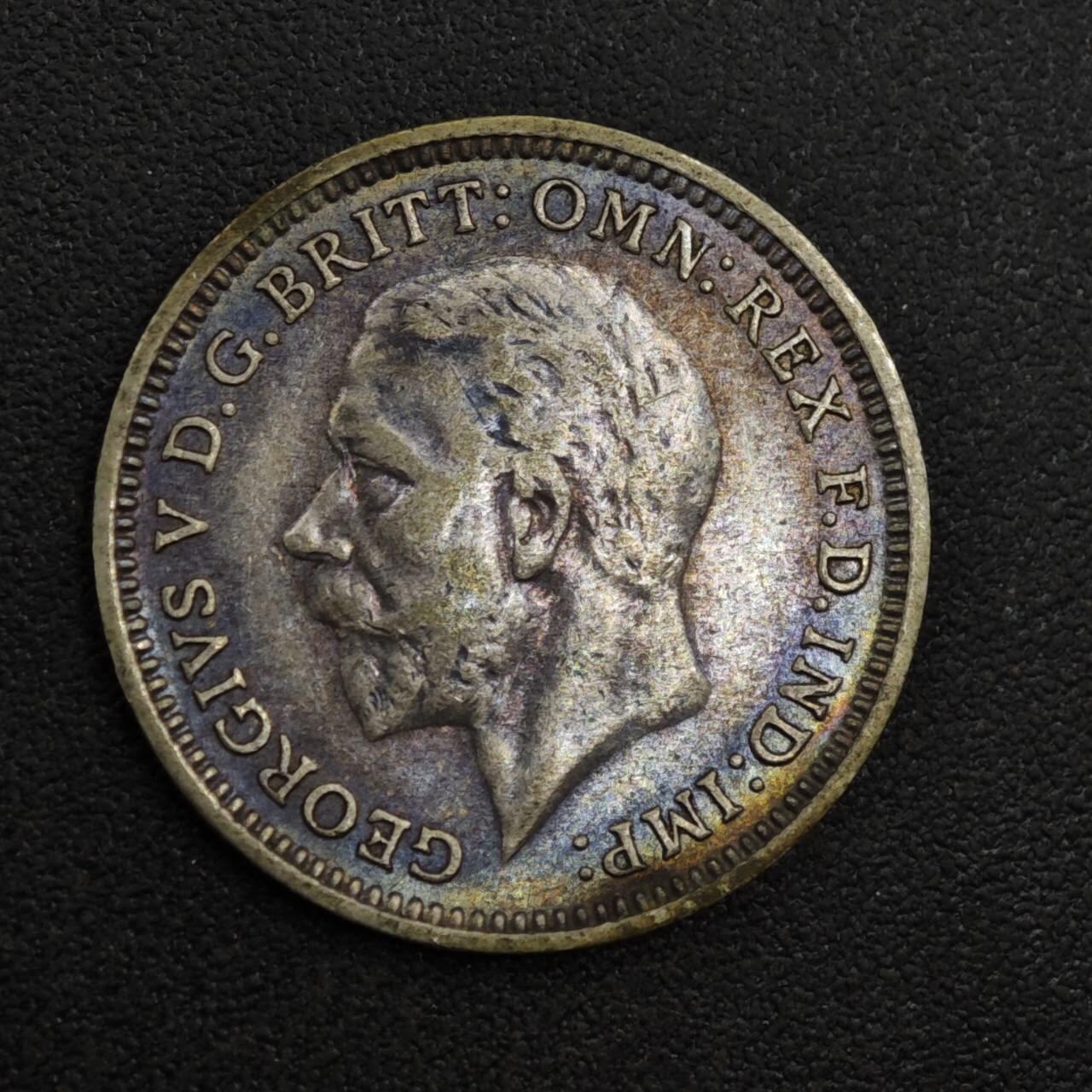 【淘币小摊】实时拍第八百一十三拍   散币场   满百包邮可预留二周 每周一统一发货   英国1932年乔治五世3便士银币