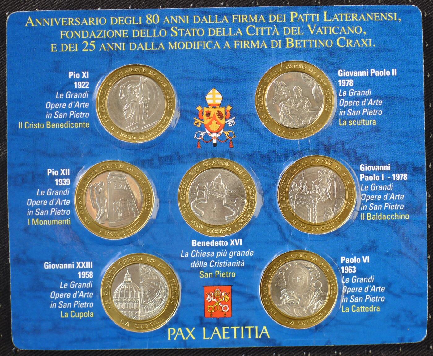 世界钱币章牌书籍专场拍卖11.30 梵蒂冈建国80周年纪念