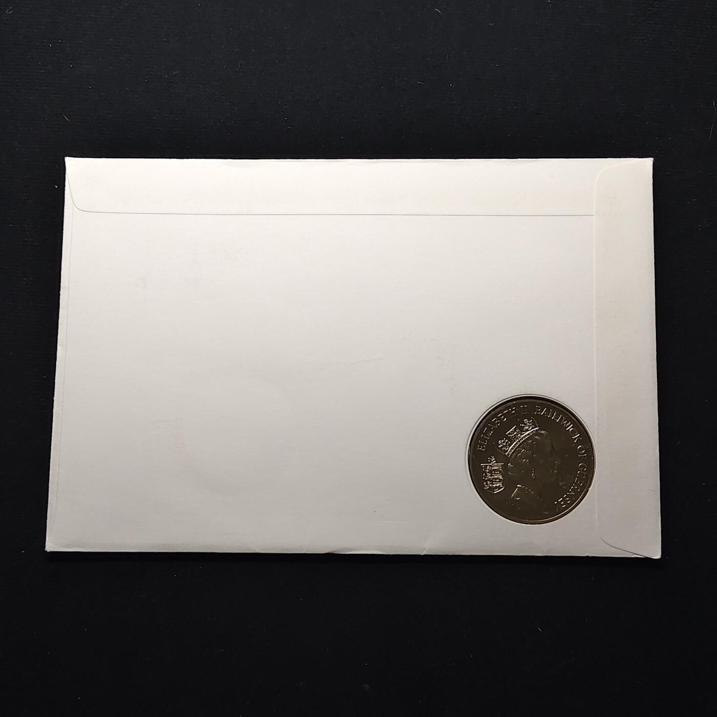 【全场包邮】纯粹捡漏拍482场（免费代拍第19场）-币封+套装+富兰克林（注意佣金） 【邮币封】根西1994年2镑诺曼底登陆50周年克朗型纪念币邮币封