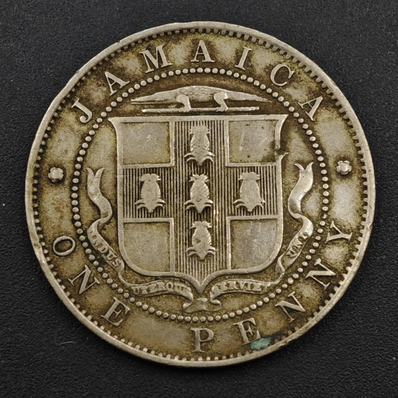 【淘币小摊】实时拍第八百一十三拍   散币场   满百包邮可预留二周 每周一统一发货   牙买加1906年爱德华七世一便士镍币