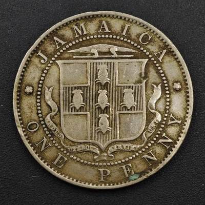 【淘币小摊】实时拍第八百一十三拍   散币场   满百包邮可预留二周 每周一统一发货   - 牙买加1906年爱德华七世一便士镍币