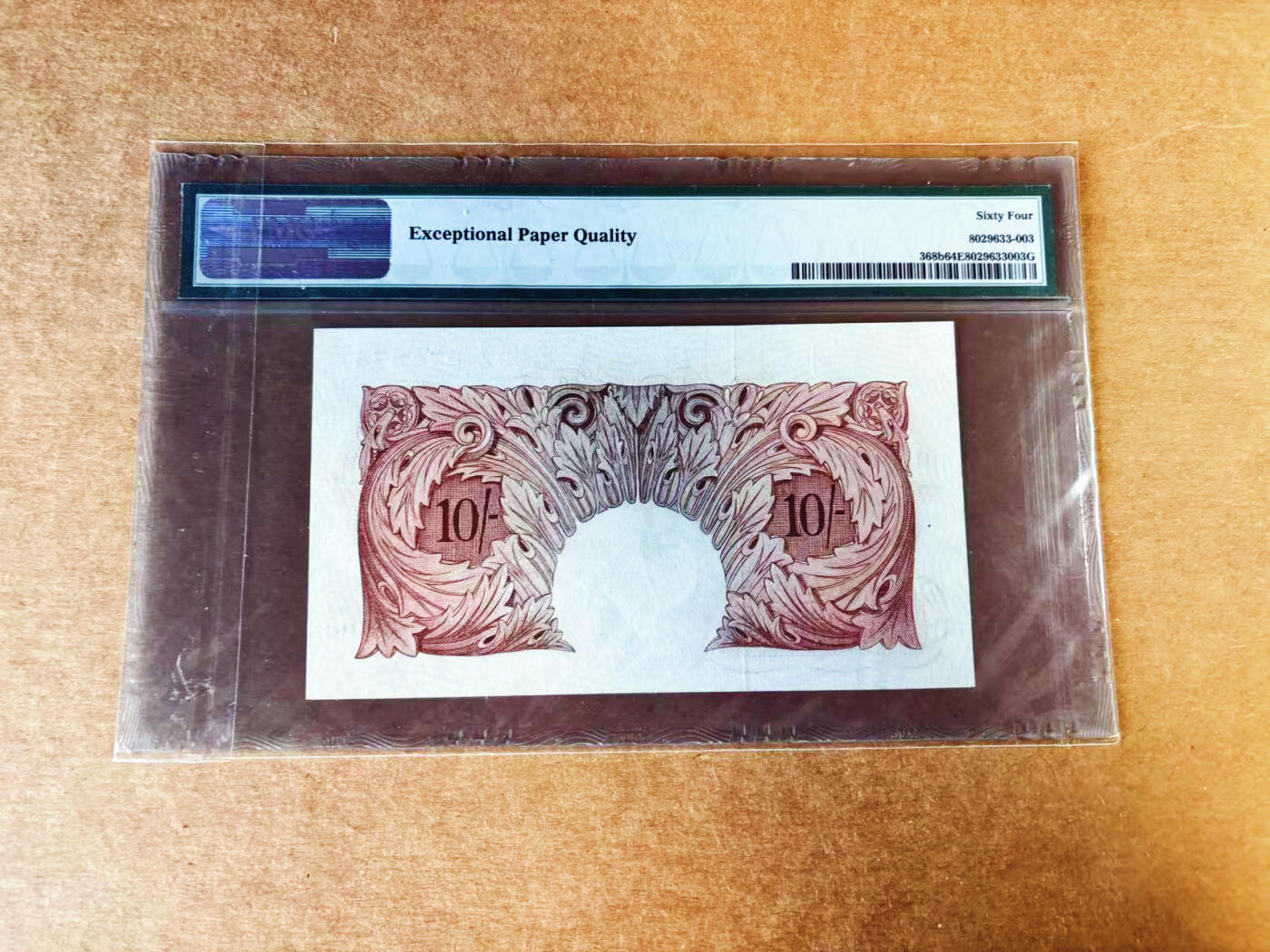 【Blue Auction】世界纸币精拍第757期——18级TOP拍卖/信誉/品质/专业/高效💫 英国 A序列1949-55年10先令 PMG64EPQ 