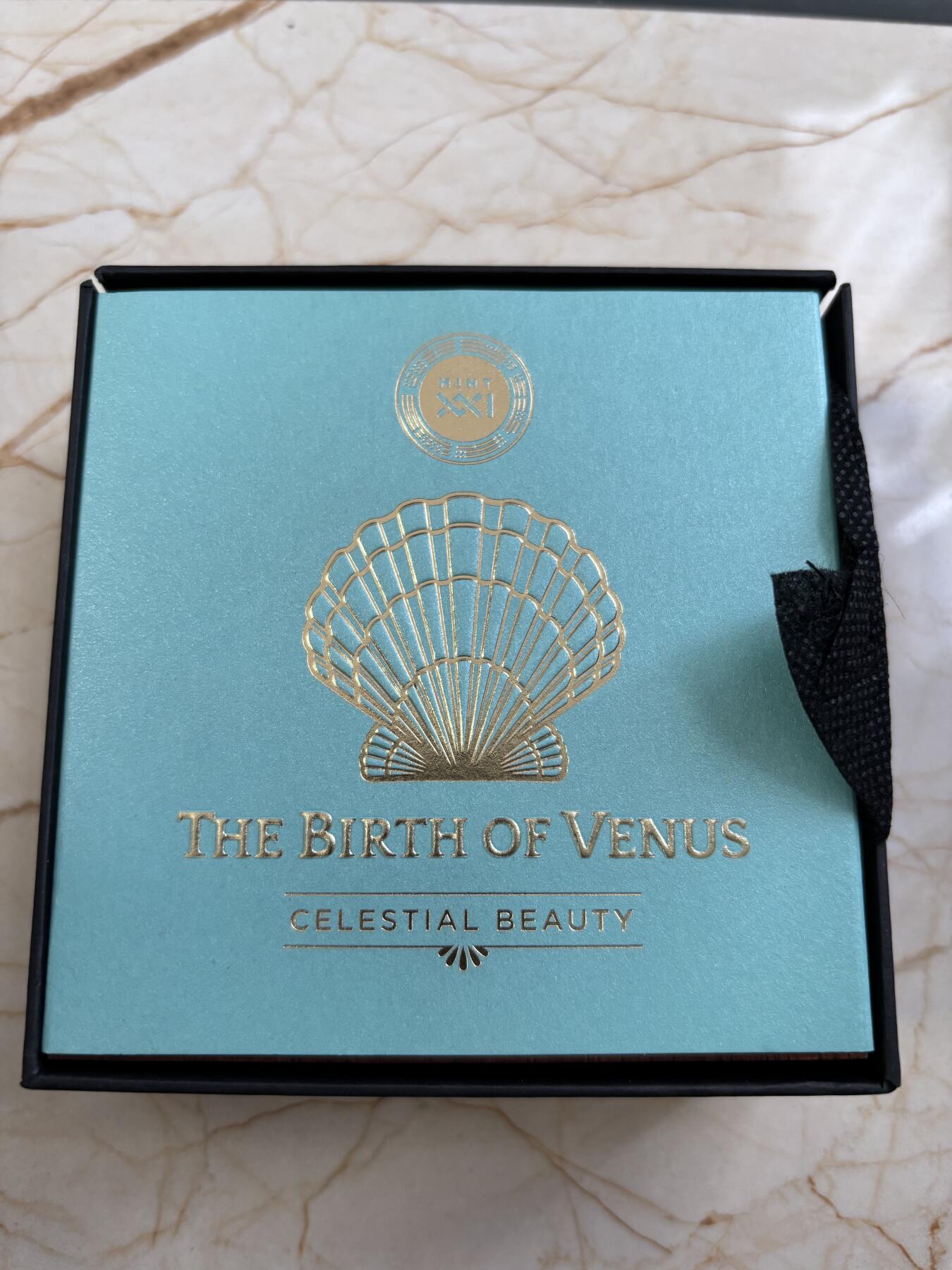 第184期拍卖 喀麦隆2021年国色天香系列3维纳斯诞生2盎司银币，999银，发行500枚