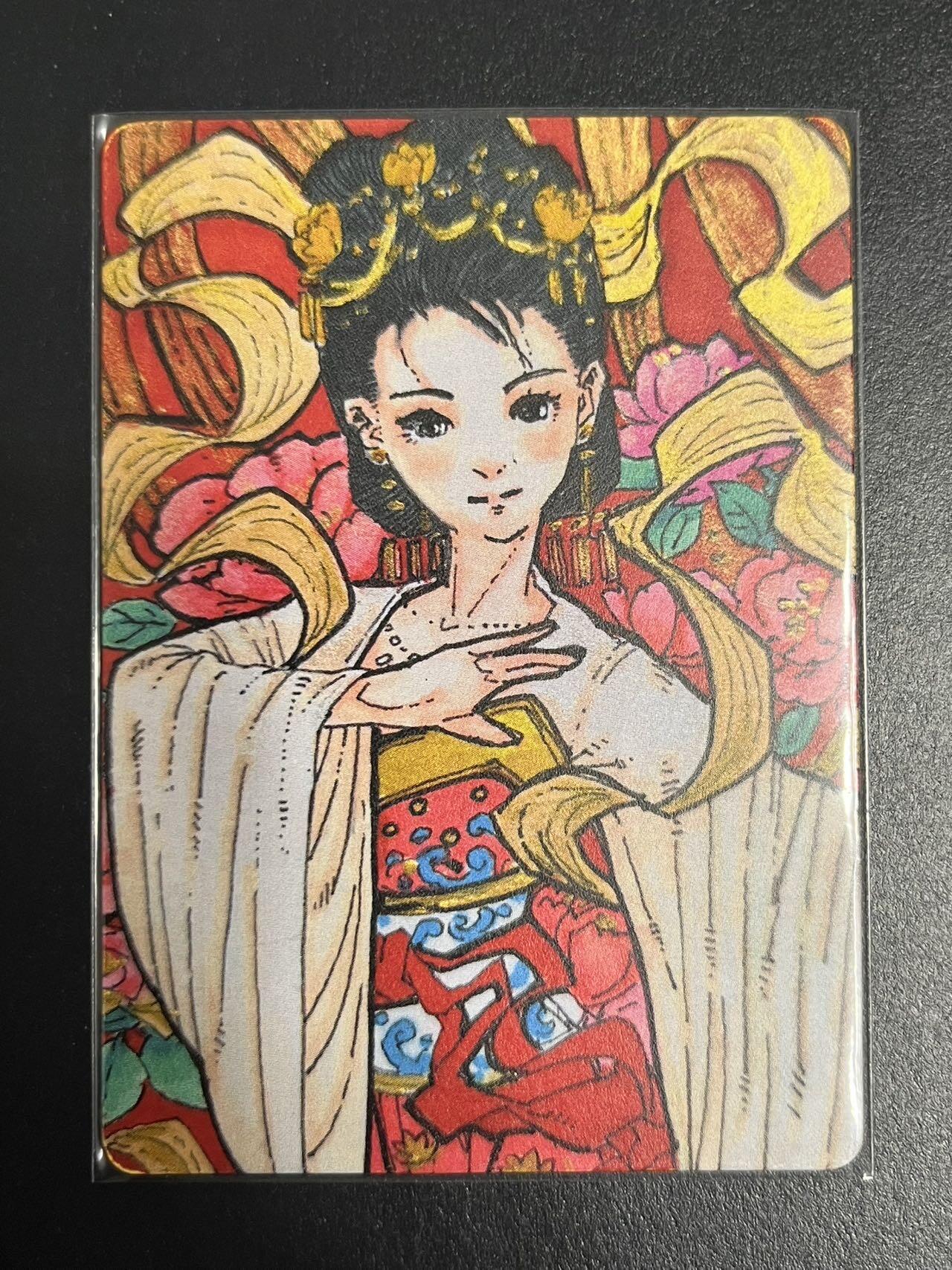 卡牌杂货铺专场拍卖第一场 11.29周六晚10:00截拍 【限编】小花瓣 手绘复刻卡 郿坞春深 限编098/259