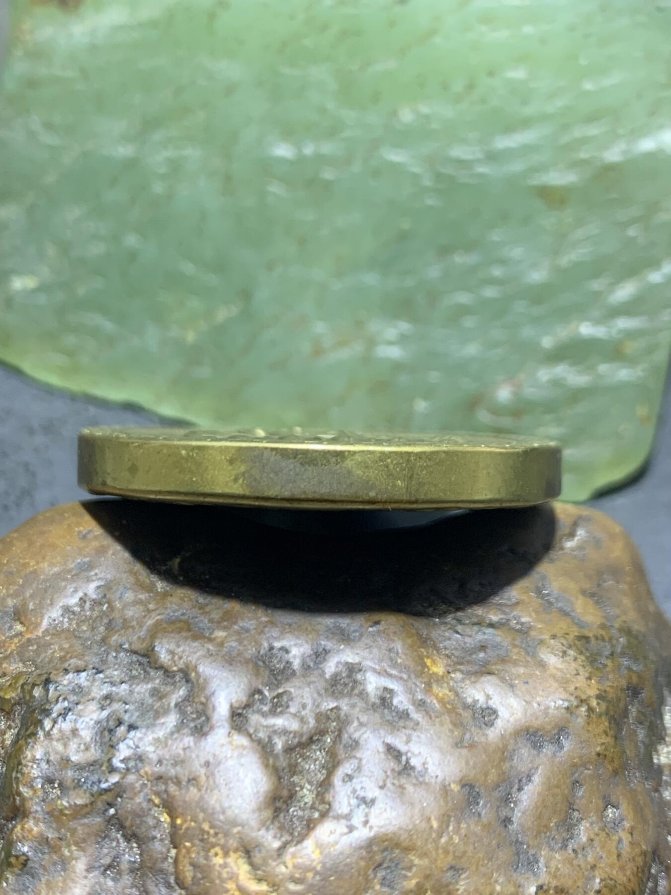 精美黄铜虚空藏菩萨护身牌一个