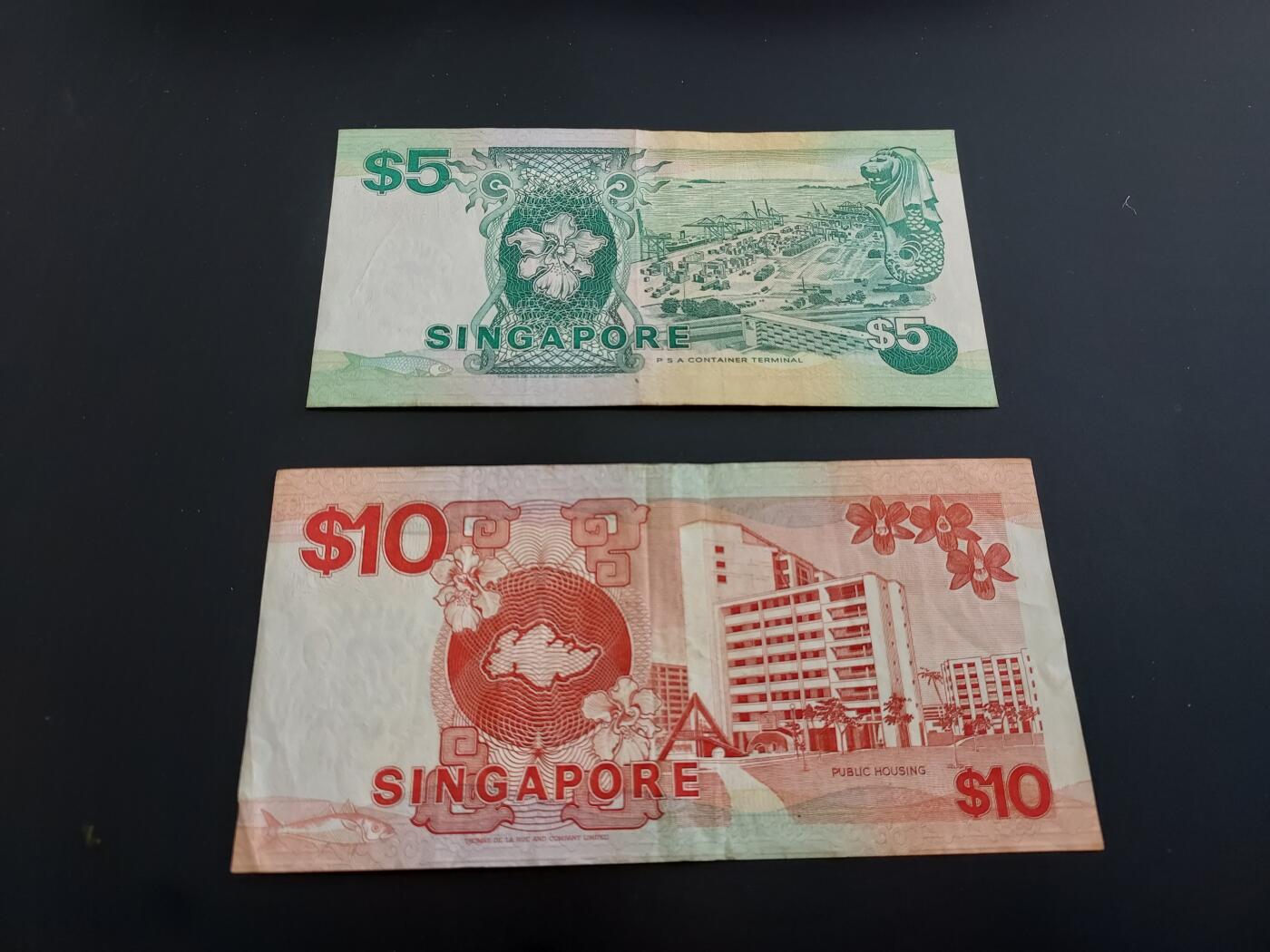 博彦收藏   12月8日 8点 钱币专场 新加坡 船版5/10元 流通好品