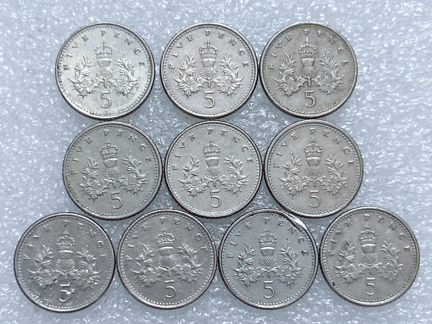 第一海外回流一元起拍收藏 散集专场  第274期 英国5便士硬币 小版 10枚