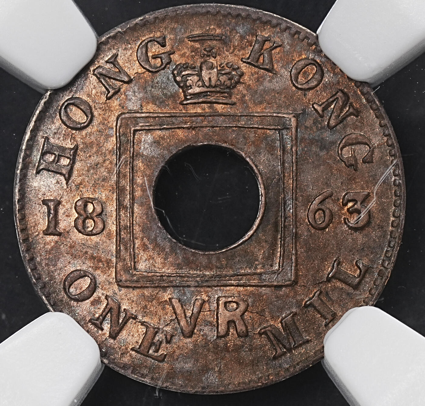 修遠堂世界钱币第九十五期 NGC评级 世界钱币4枚 一银合金三铜 含少见的香港一文