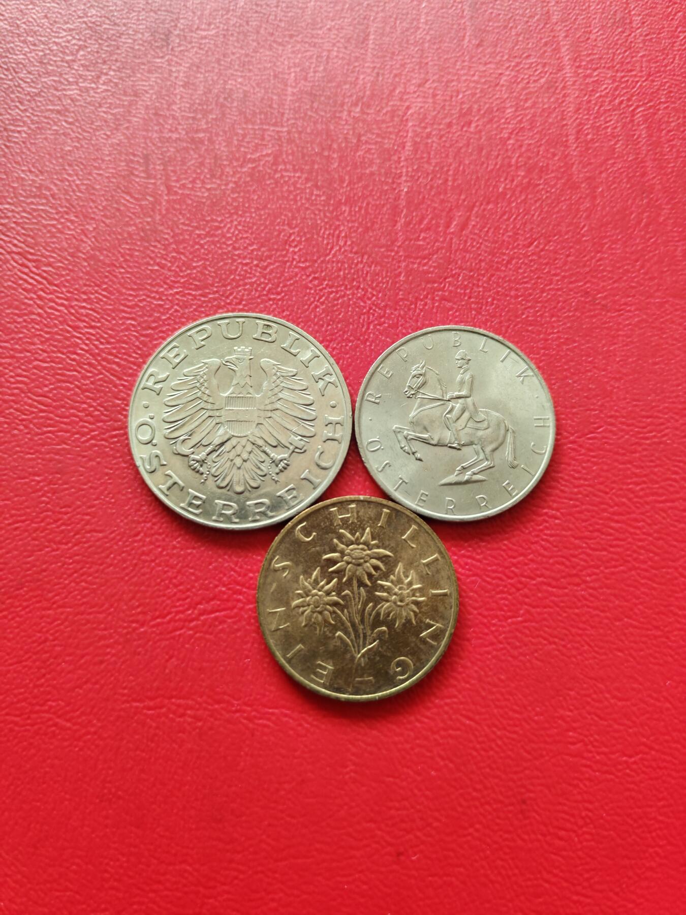 【云涧收藏】第八十一场 奥地利1/5/10先令3枚