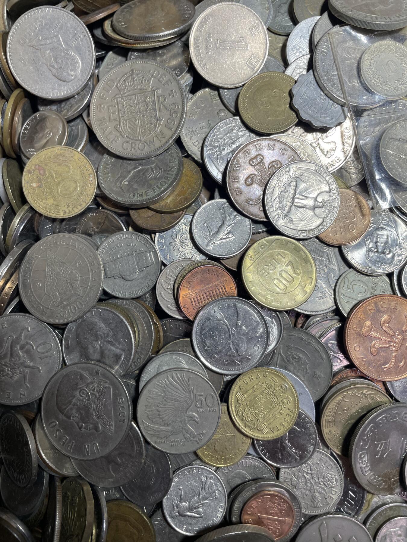 回流1130 各国硬币16斤（无日本币）品佳