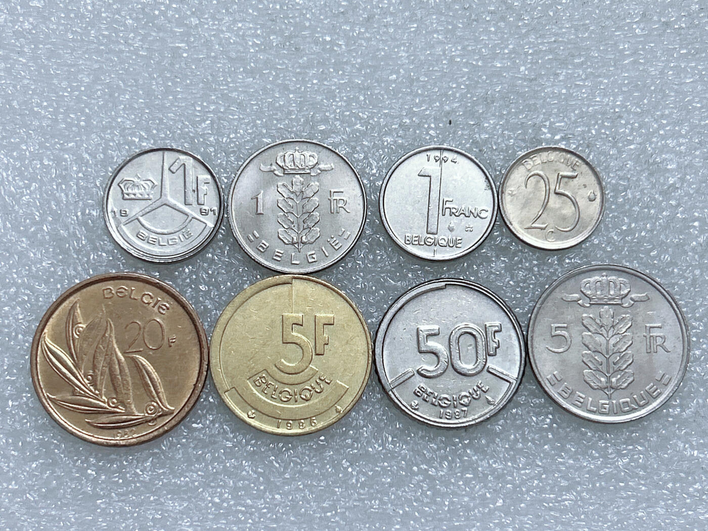 第一海外回流一元起拍收藏 散集专场  第274期 比利时硬币 8枚