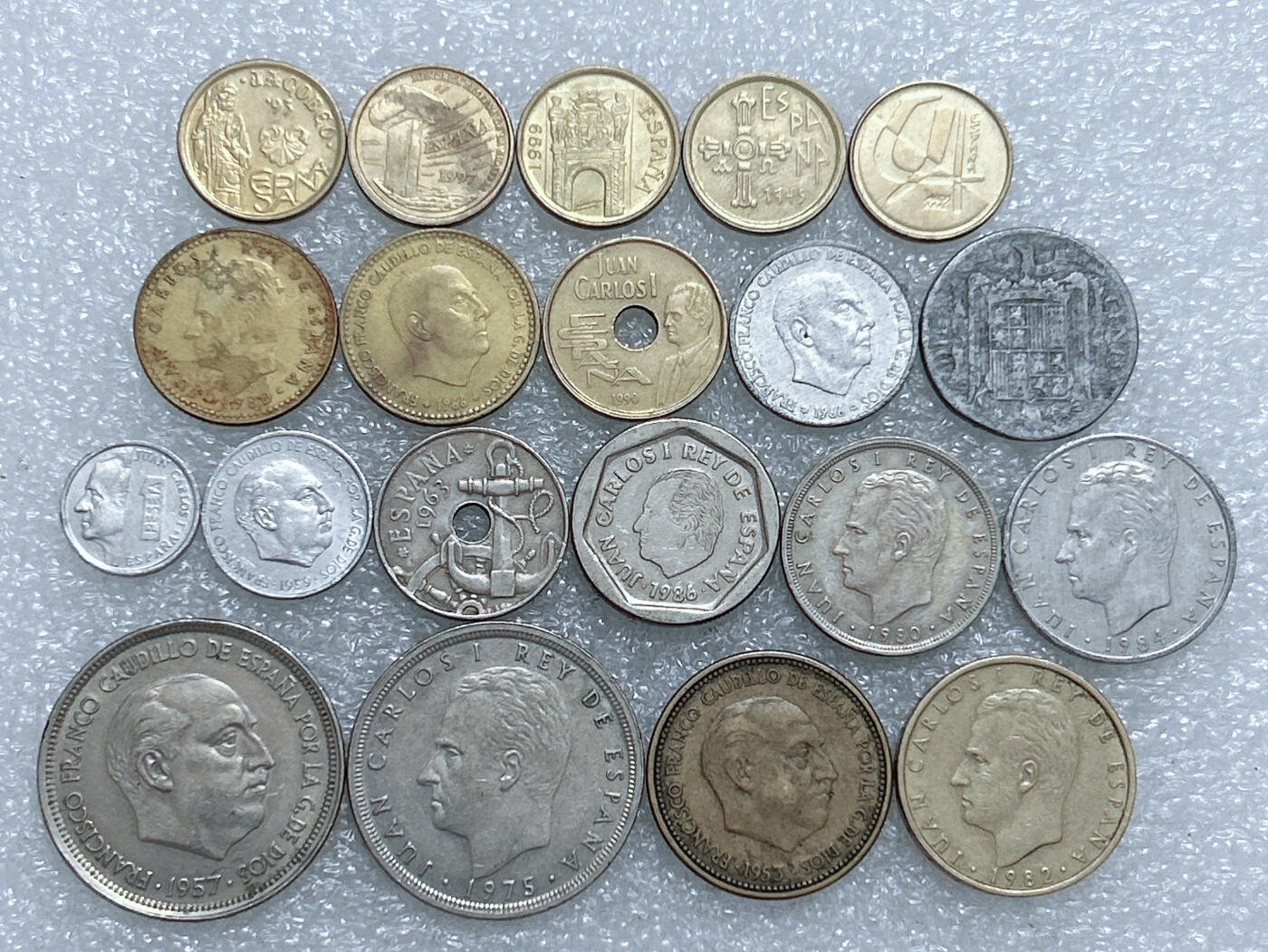 第一海外回流一元起拍收藏 散集专场  第274期 西班牙硬币 20枚 无重复