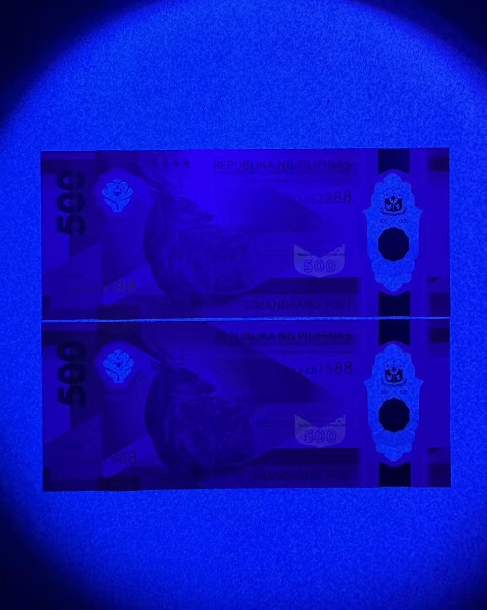 【Blue Auction】世界纸币精拍第757期——18级TOP拍卖/信誉/品质/专业/高效💫 【一组2张AA冠88尾无47】菲律宾 2024年500比索 全新UNC