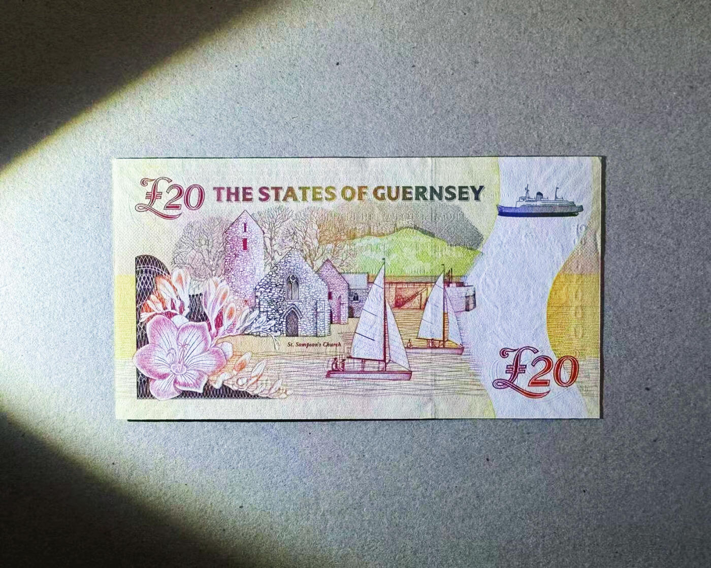 【Blue Auction】世界纸币精拍第757期——18级TOP拍卖/信誉/品质/专业/高效💫 【000豹子号无47】根西 20镑 女王 全新UNC