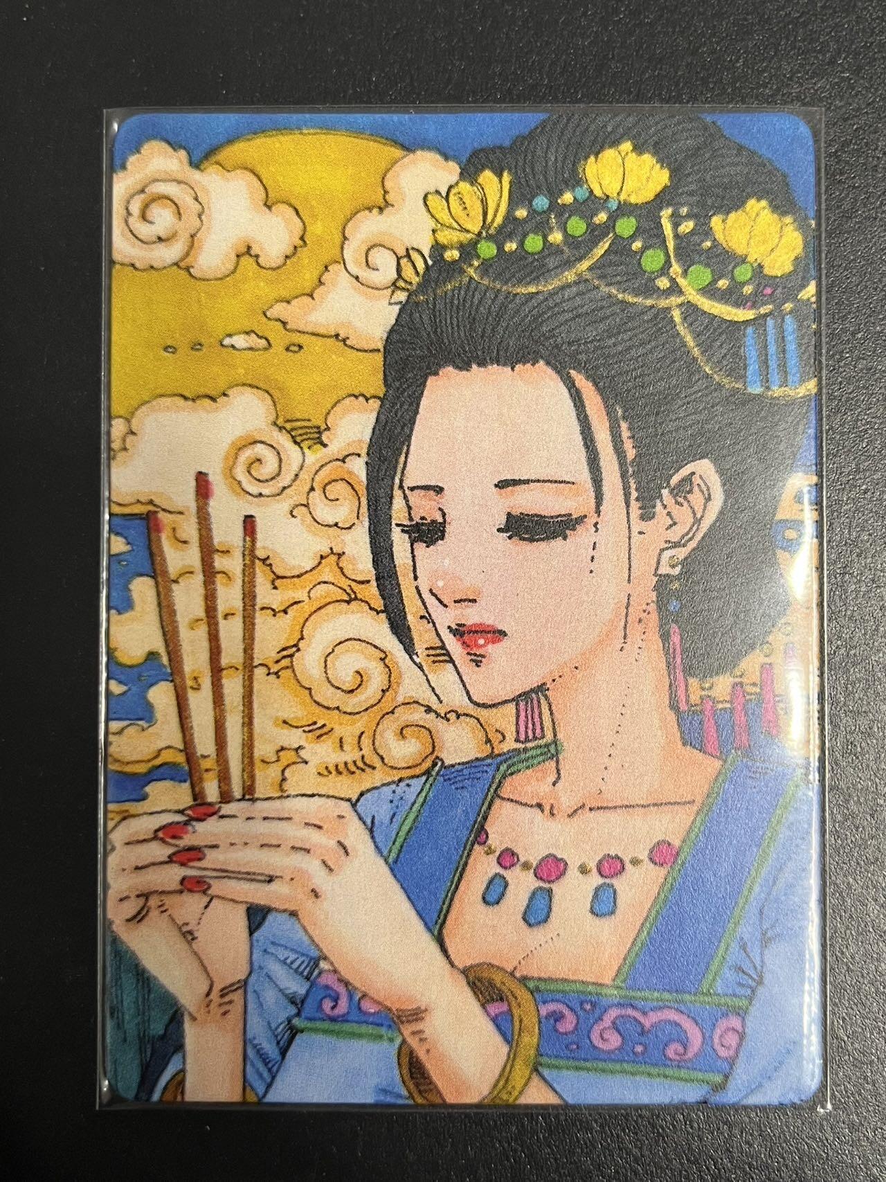 卡牌杂货铺专场拍卖第一场 11.29周六晚10:00截拍 【限编】小花瓣 手绘复刻卡 貂蝉拜月 限编092/259