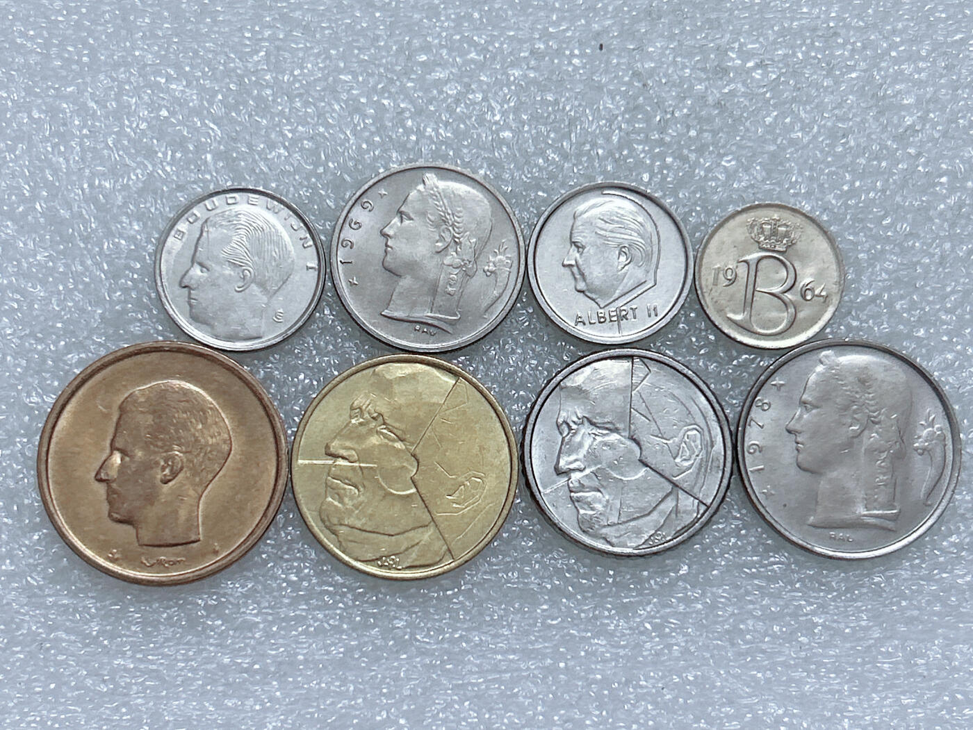 第一海外回流一元起拍收藏 散集专场  第274期 比利时硬币 8枚