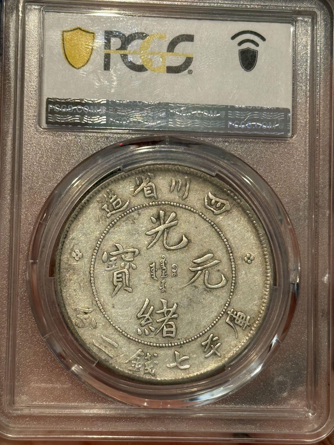 币然PCGS机制币专场 PCGS45川龙七钱二分剑毛龙