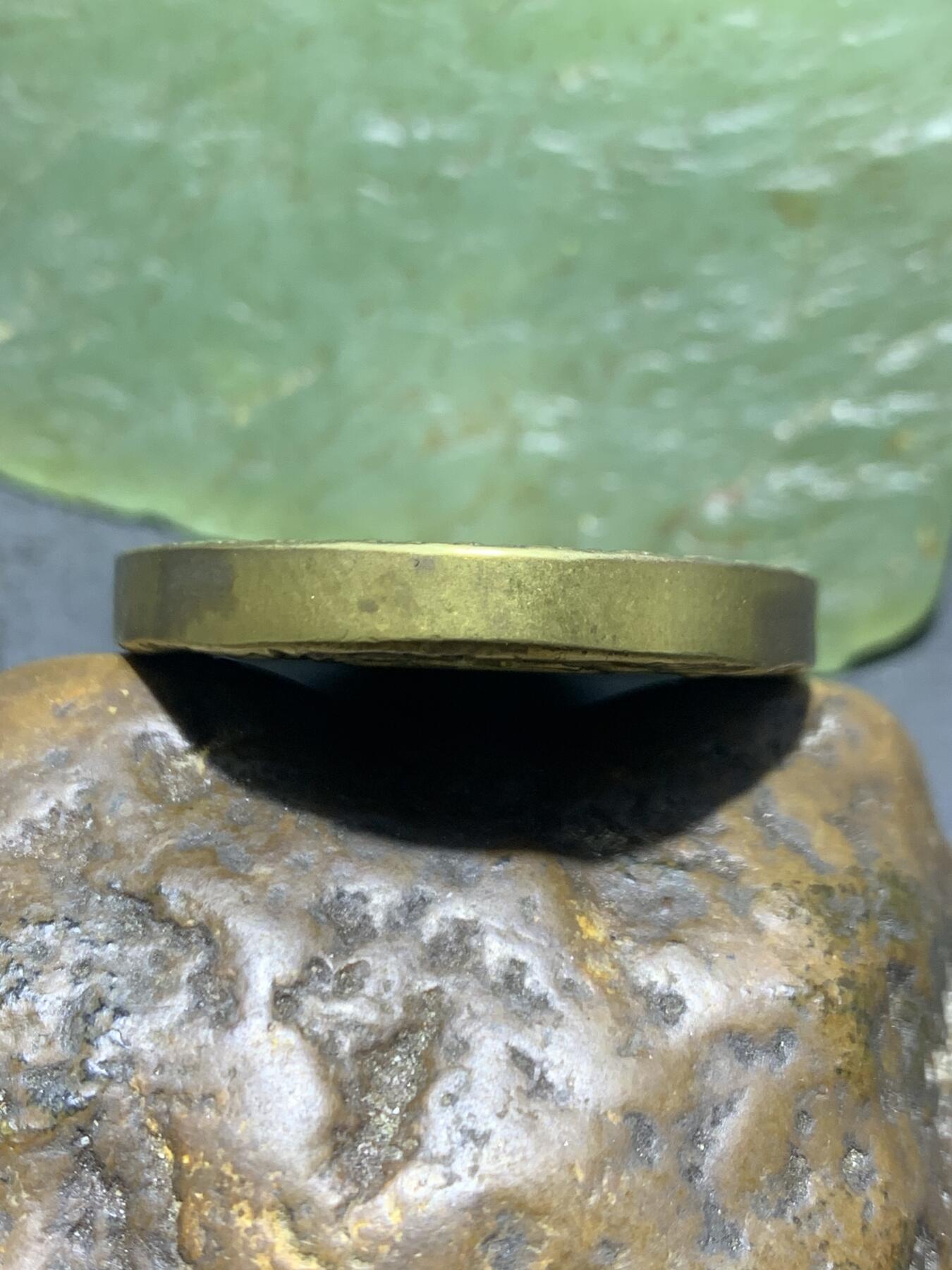 精美黄铜虚空藏菩萨护身牌一个