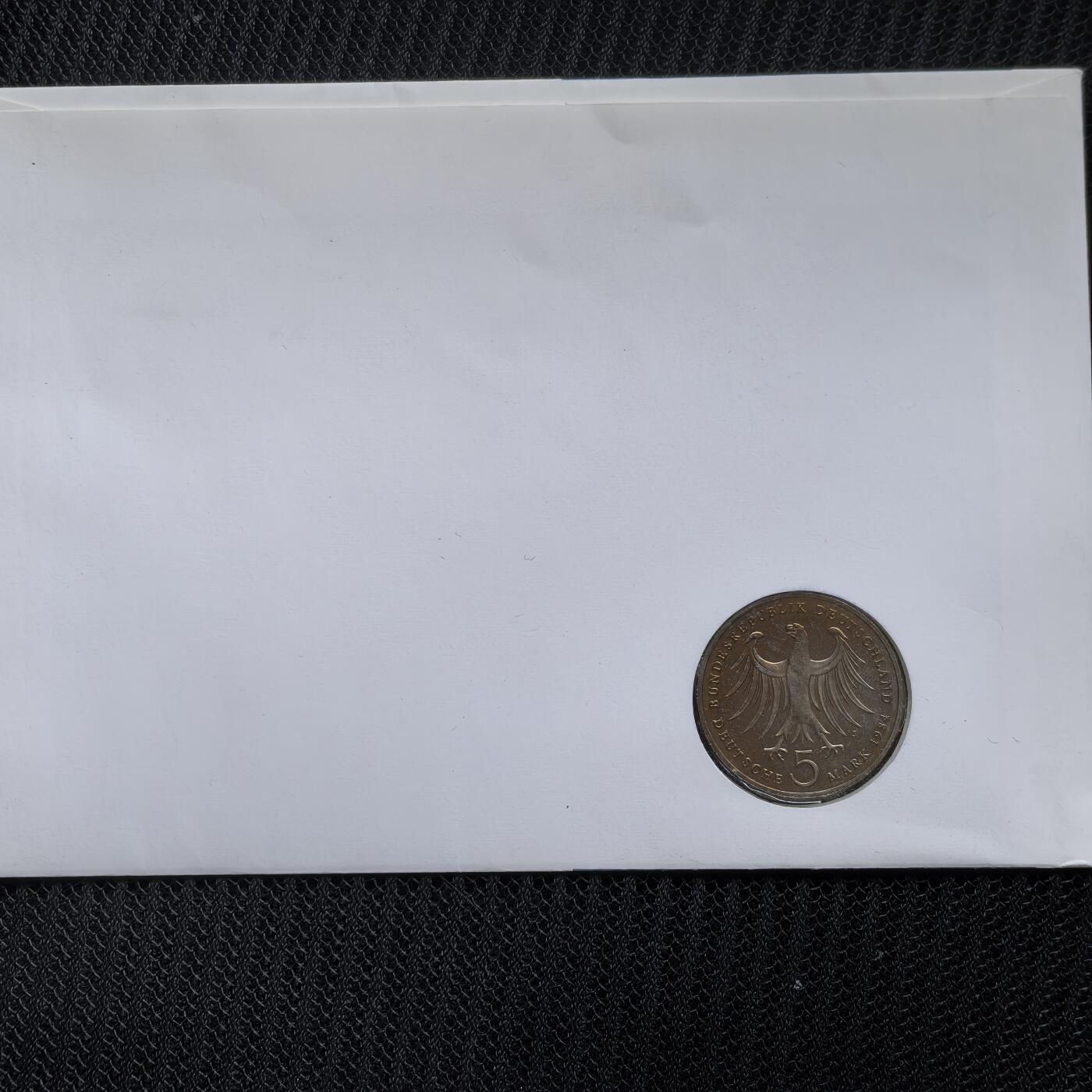 道一币馆币章第一百五十六场 邮币封 德国1981年艺术评论家戈特霍尔德逝世200周年5马克纪念币