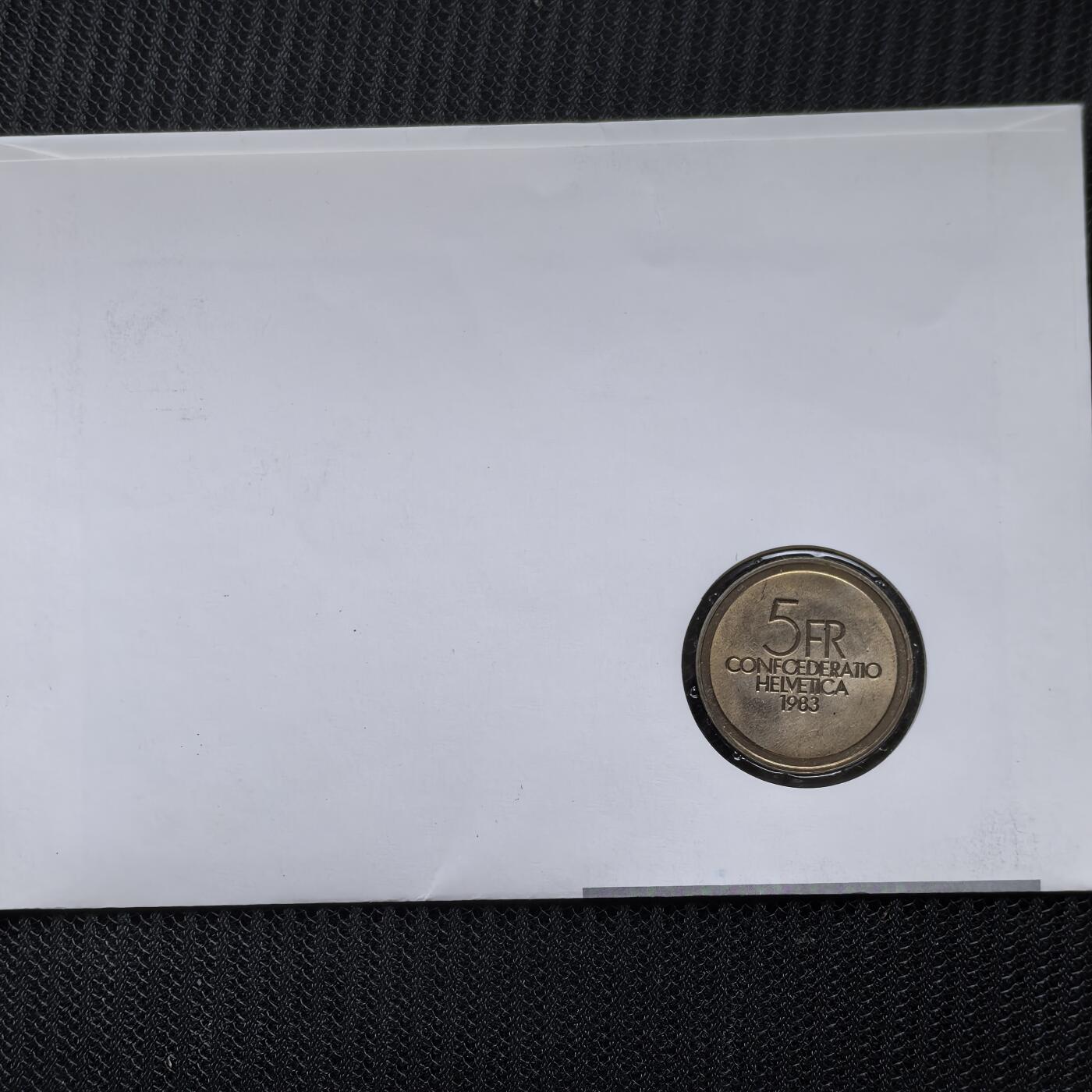 道一币馆币章第一百五十六场 邮币封 瑞士1983年音乐家欧内斯特·安塞梅诞辰百年5法郎纪念币