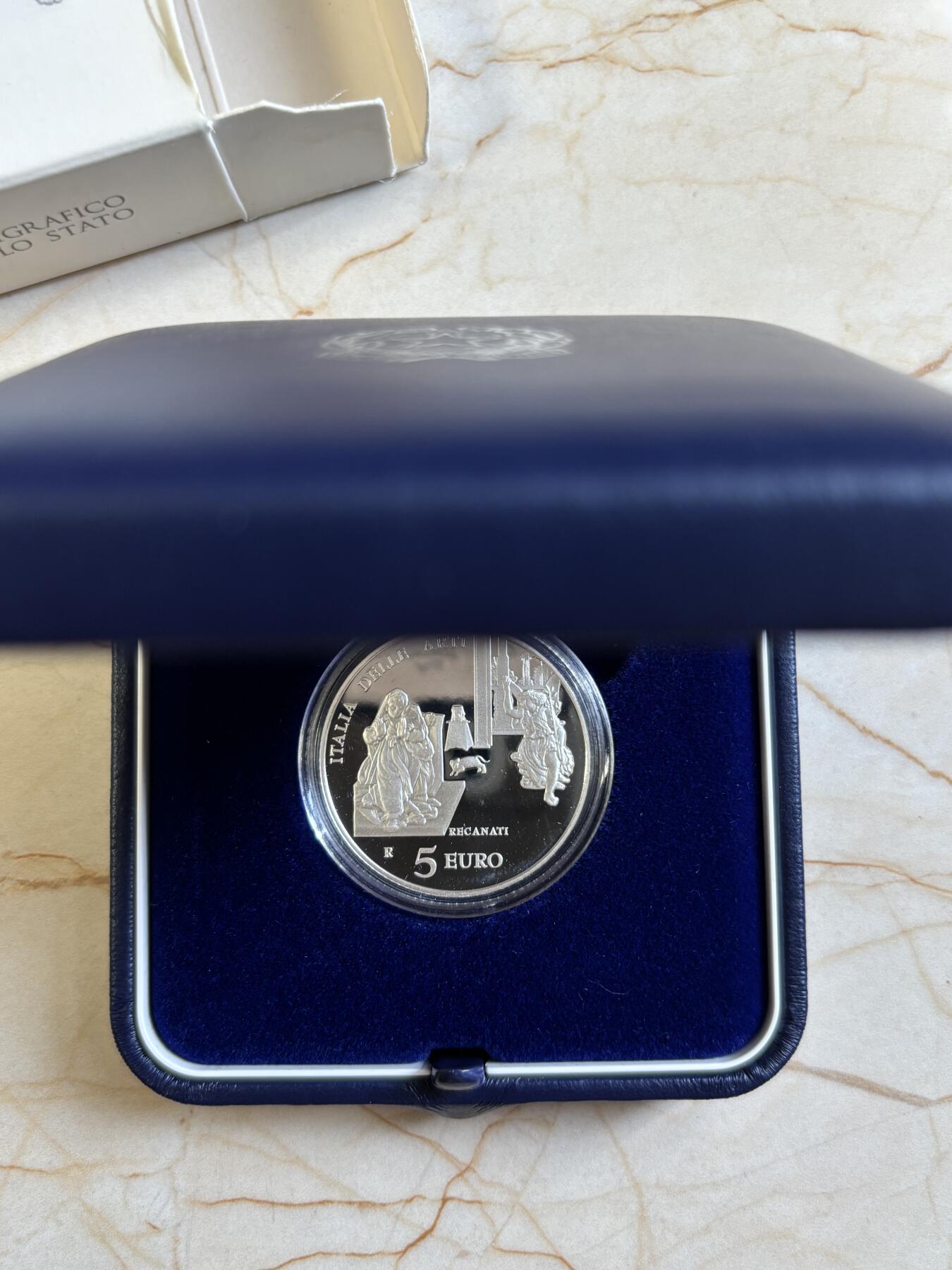 第183期拍卖 意大利2016年艺术意大利系列雷卡纳蒂精制纪念银币，925银，18克，发行4000枚