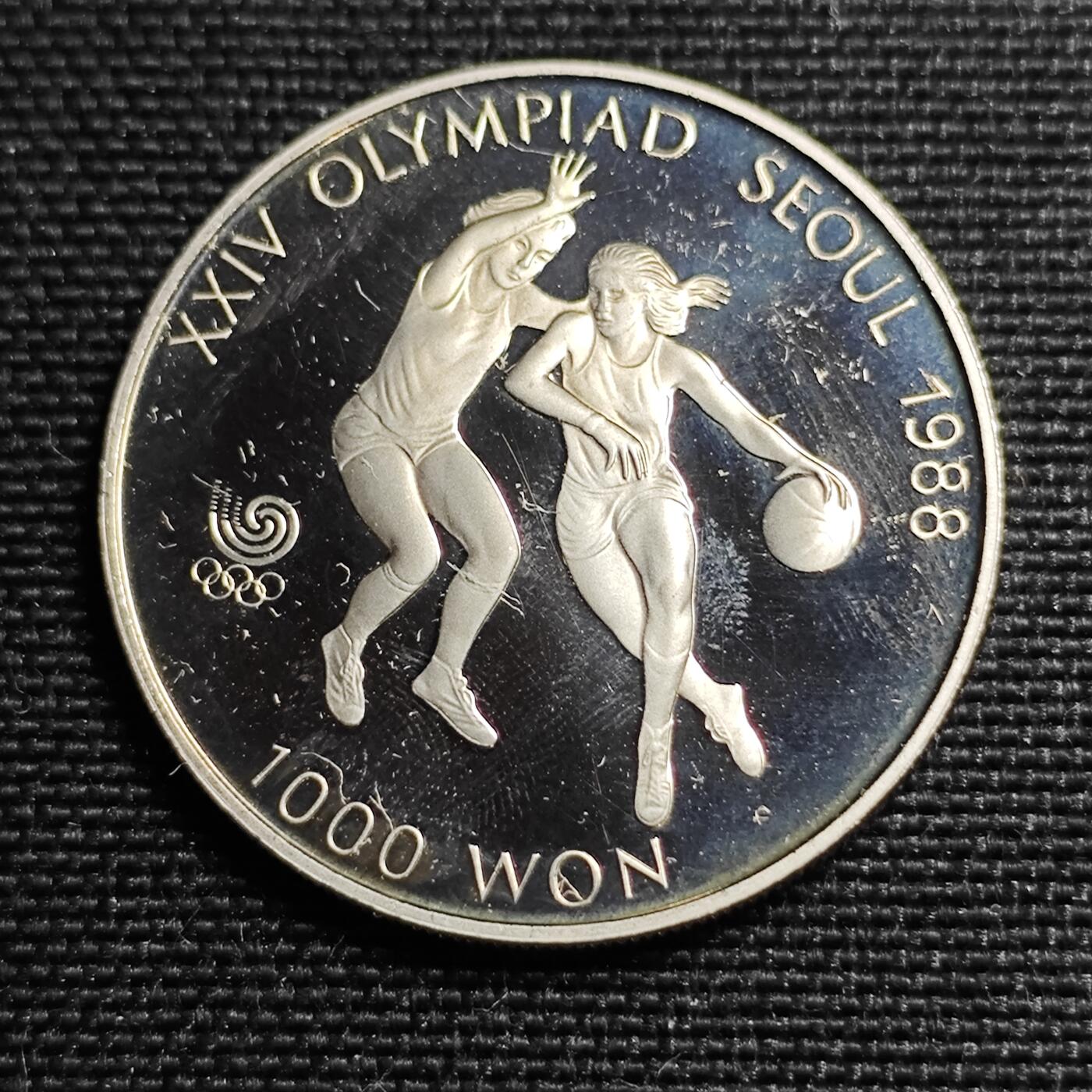 KK钱币收藏小铺 （套币 好品/批量散币 银币）专场  2月预留时间 周末发货   1986韩国1000韩元纪念币 精制币