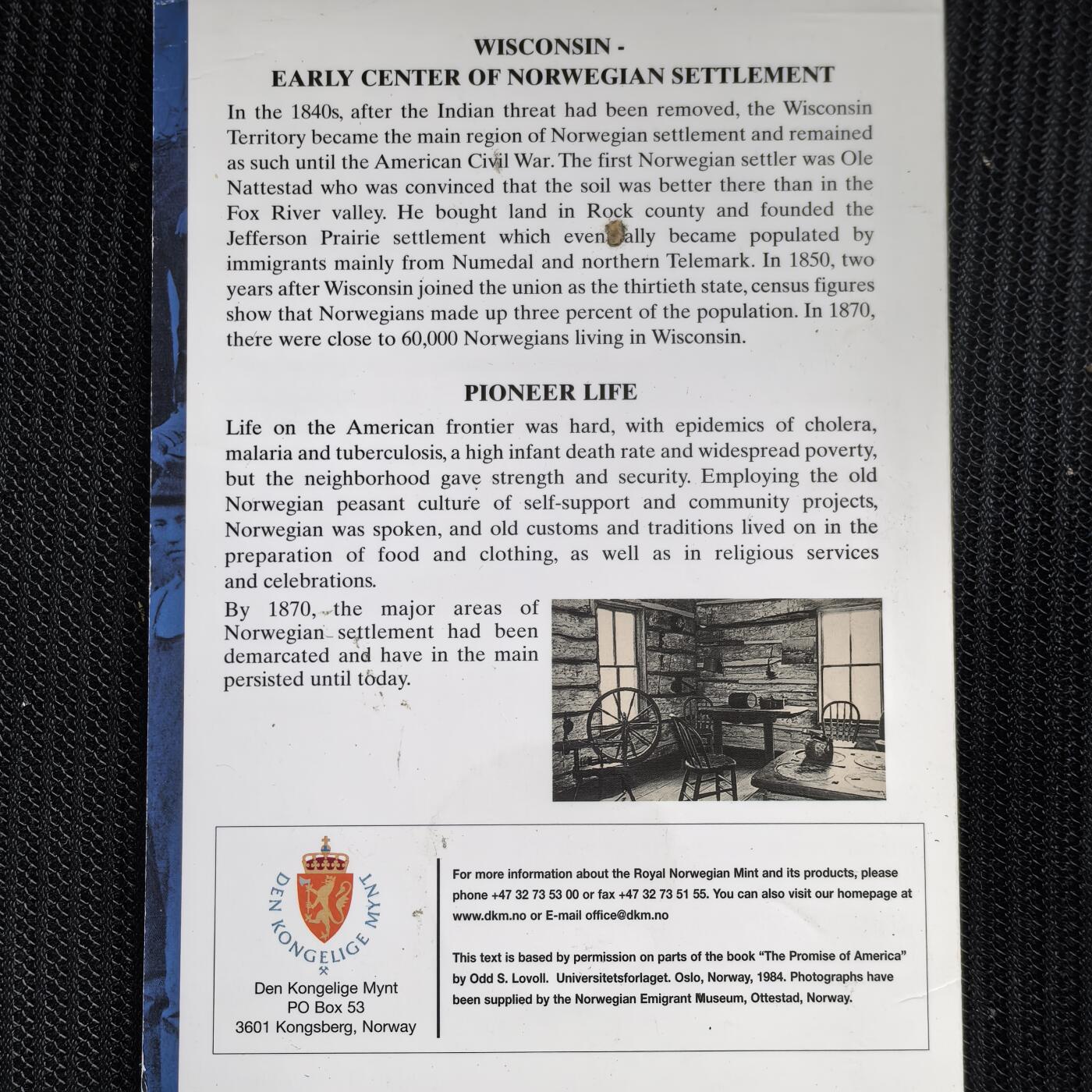 道一币馆币章第一百五十六场 原包装 挪威五间小木屋1825年移民美国精制纪念银章  925银标 目测重量20g+