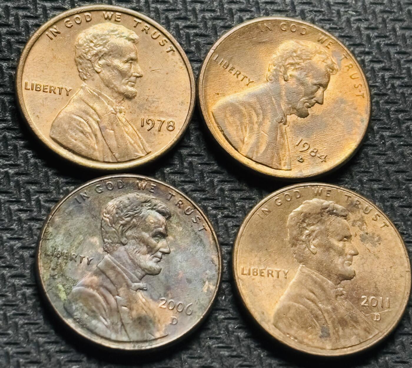 文馨钱币收藏第 284 场，【 长期接收代拍品】老藏家拍品南朝鲜李承晚时期货币，泰国大型纪念币，土耳其各时期及各国套币场 好品美国林肯一分 4 枚不同年份