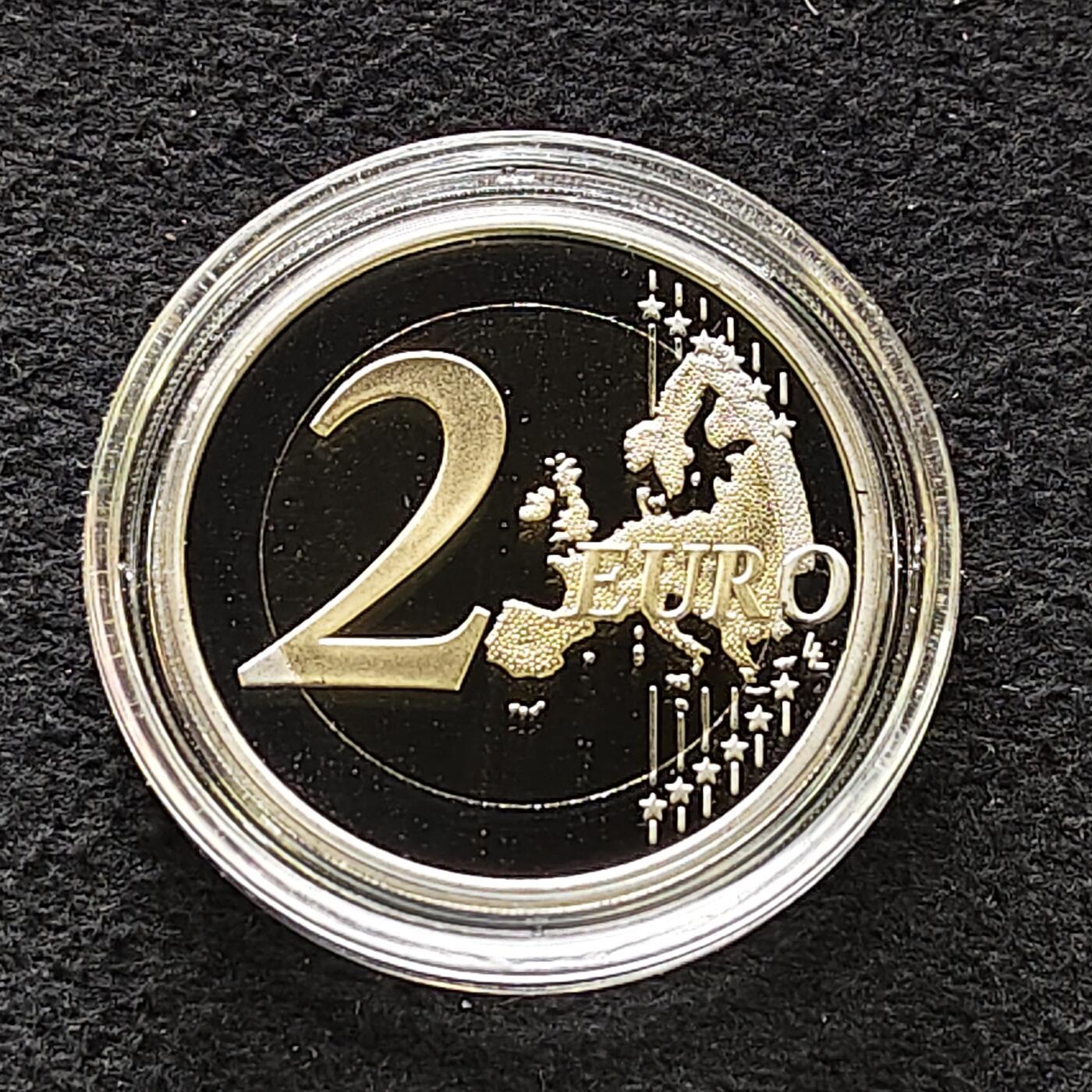 【全场包邮】纯粹捡漏拍483场（免费代拍第20场） 意大利2025年2欧元圣年双色精制纪念币-盒证全