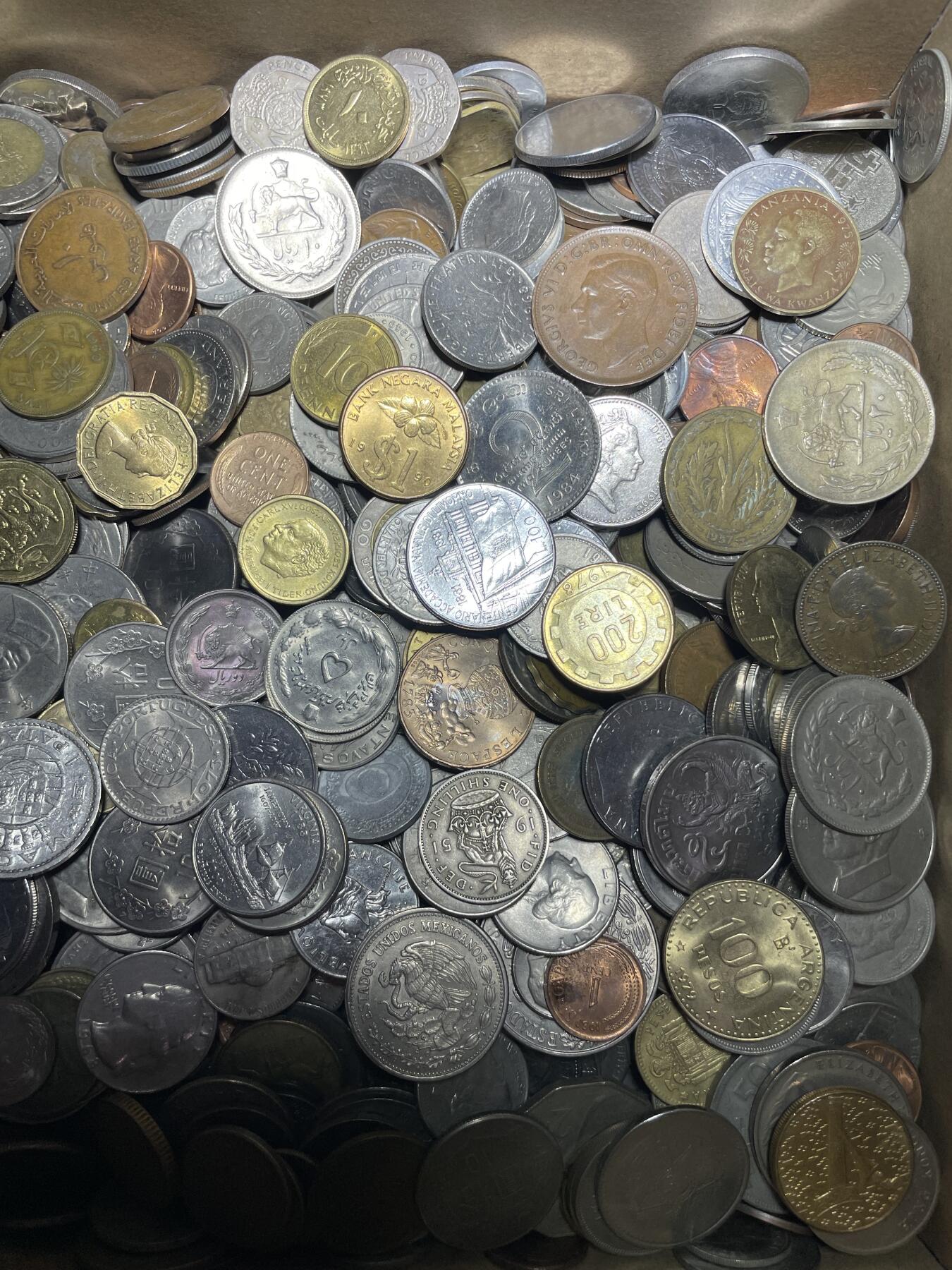 回流1130 各国硬币16斤（无日本币）品佳