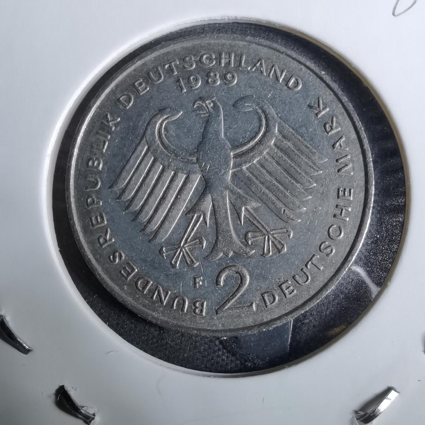 沼泽如烟--第918场 德国1989年2马克