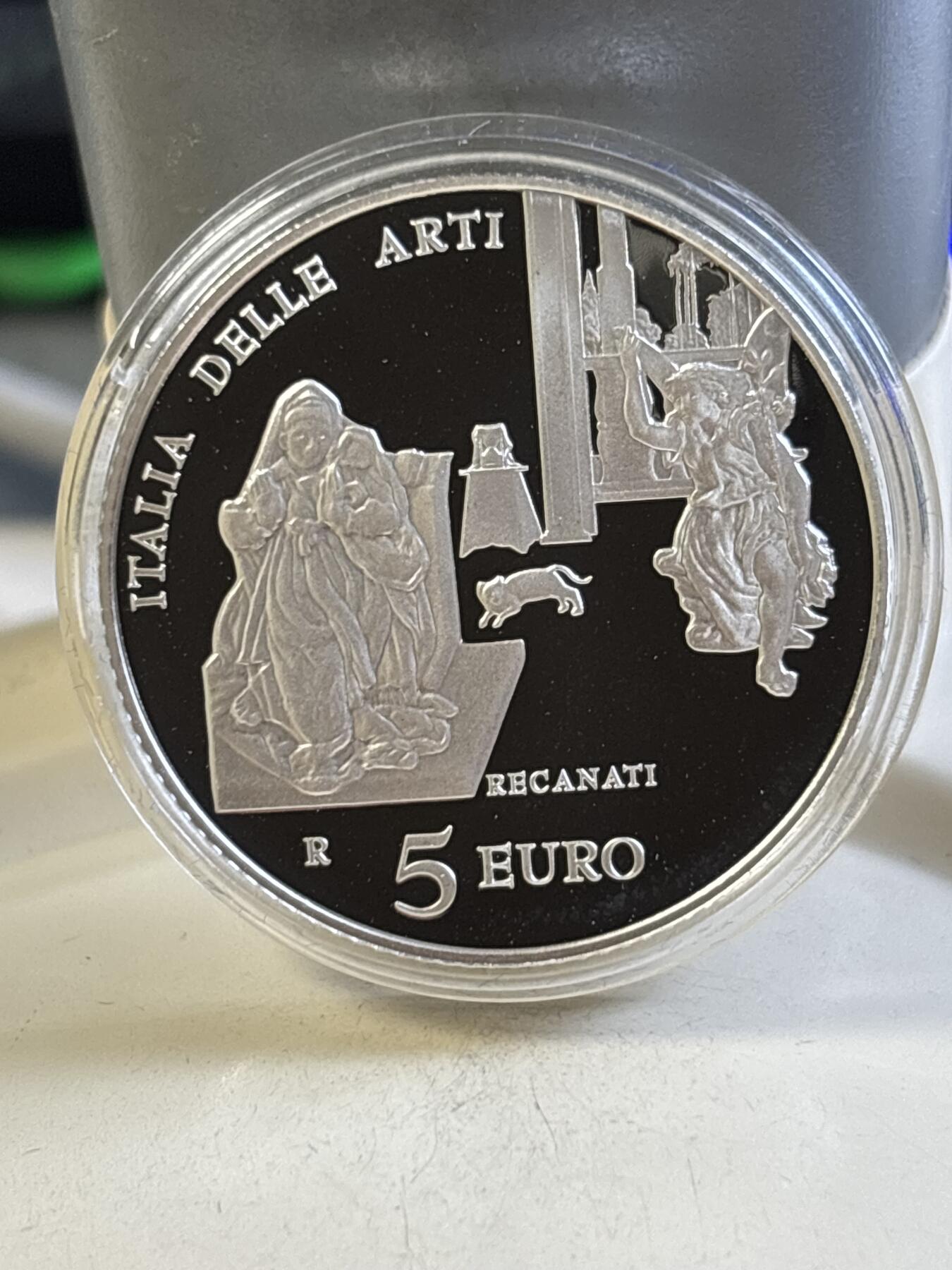 第183期拍卖 意大利2016年艺术意大利系列雷卡纳蒂精制纪念银币，925银，18克，发行4000枚