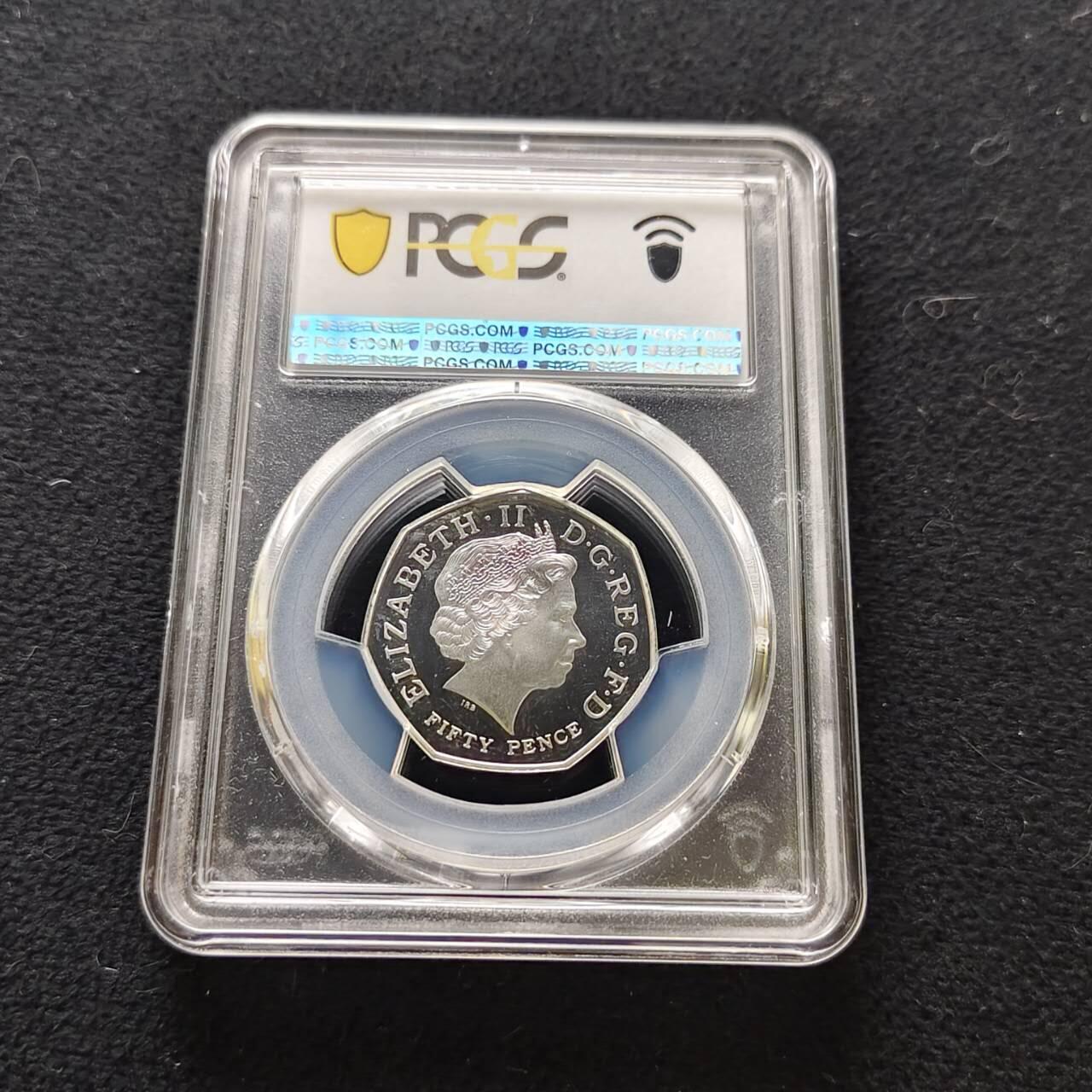 【全场包邮】纯粹捡漏拍485场（免费代拍第22场） 英国2011年50便士WWF组织50周年精制纪念银币-PCGS PR67 DCAM