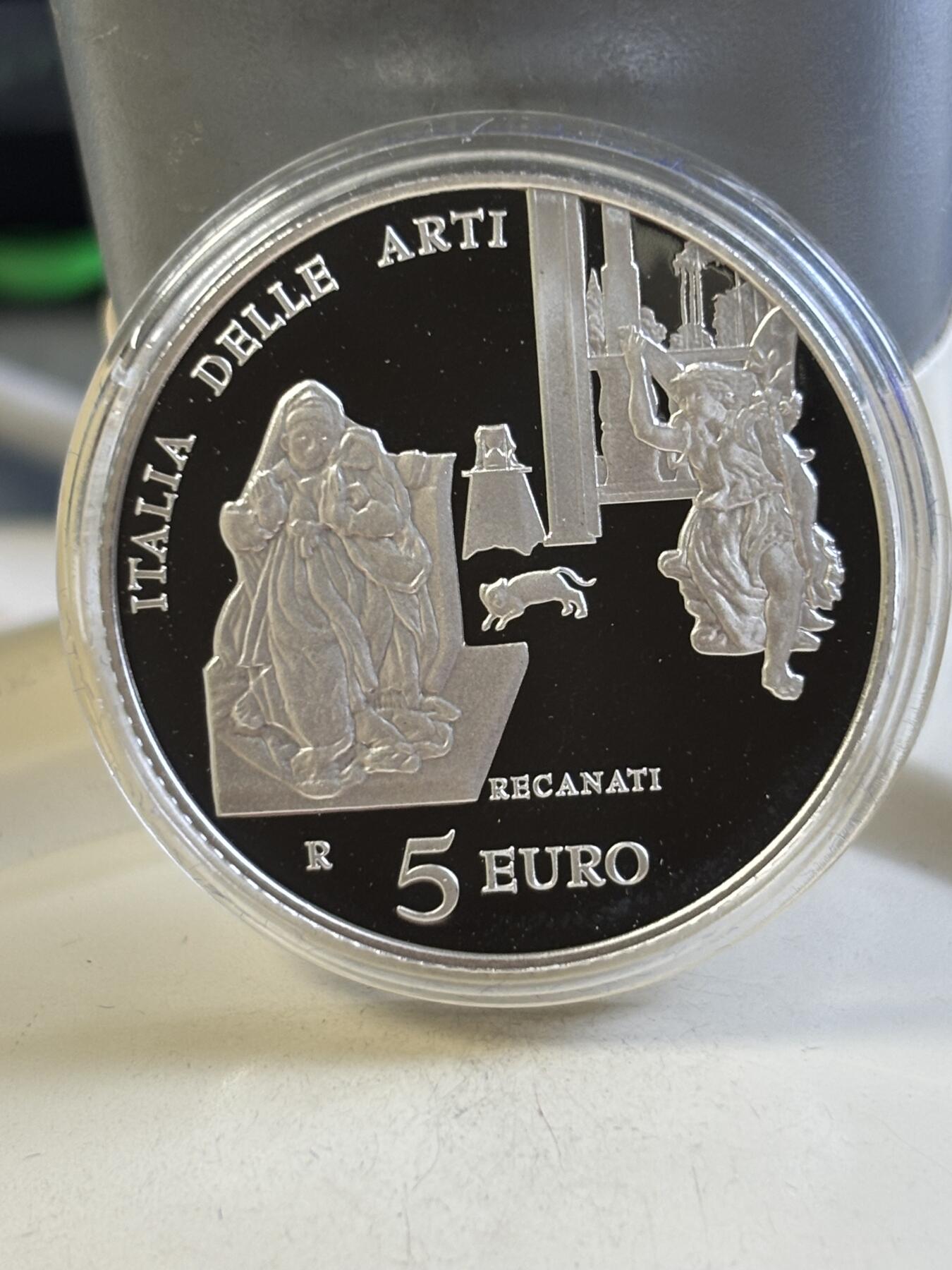 第183期拍卖 意大利2016年艺术意大利系列雷卡纳蒂精制纪念银币，925银，18克，发行4000枚