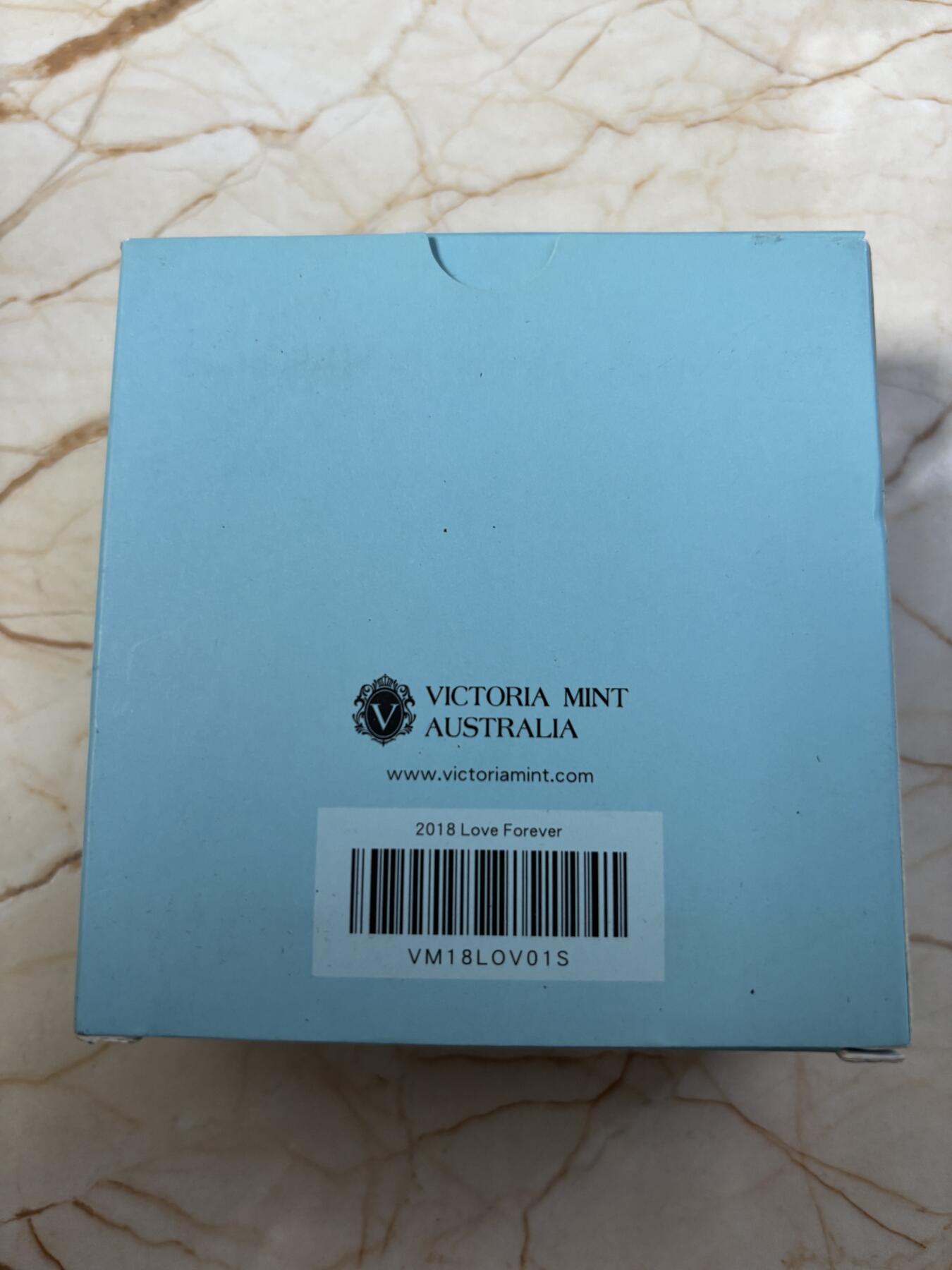 第184期拍卖 乍得2018年永恒的爱彩色1盎司纪念银币，999银，发行1000枚