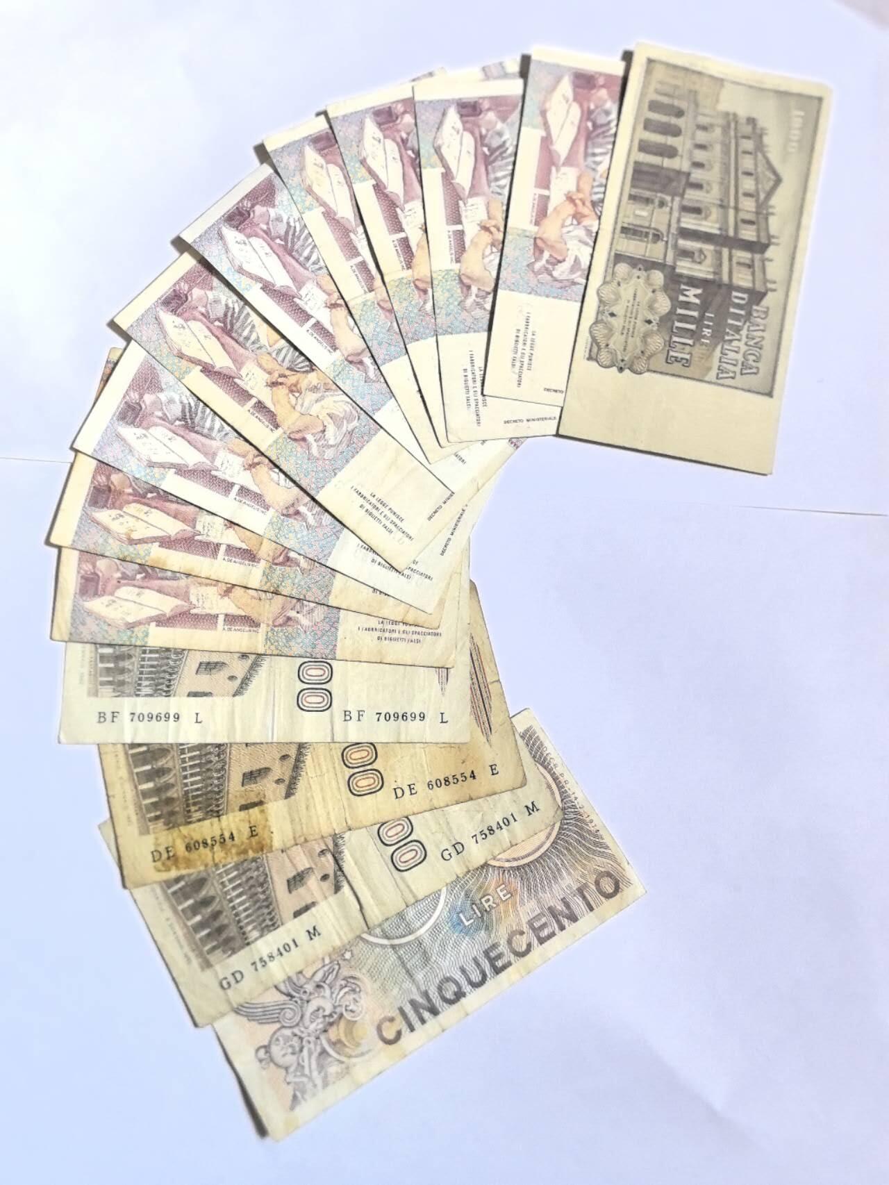 各国外币第100期 无佣金 意大利一组14张 7－85品