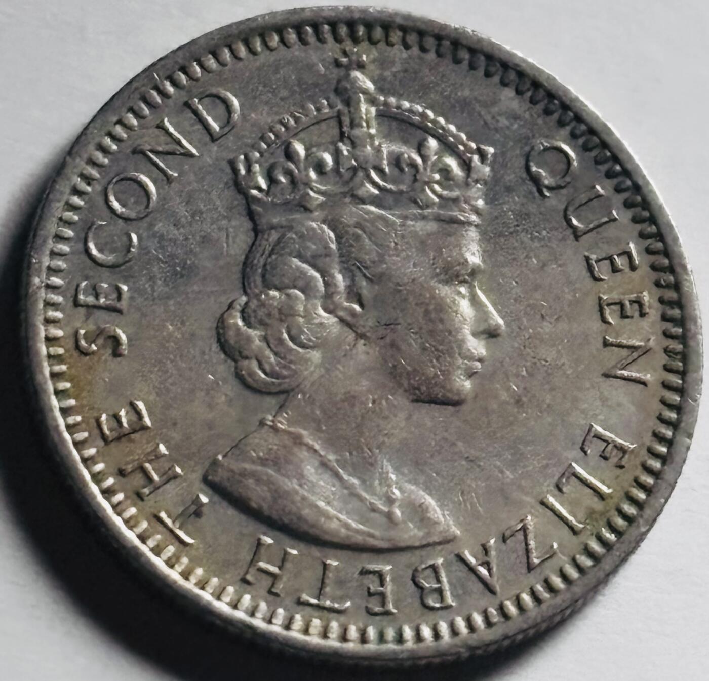 文馨钱币收藏第 284 场，【 长期接收代拍品】老藏家拍品南朝鲜李承晚时期货币，泰国大型纪念币，土耳其各时期及各国套币场 少见好品 1961 年英属马来亚和婆罗洲 10 分 H版，关门版