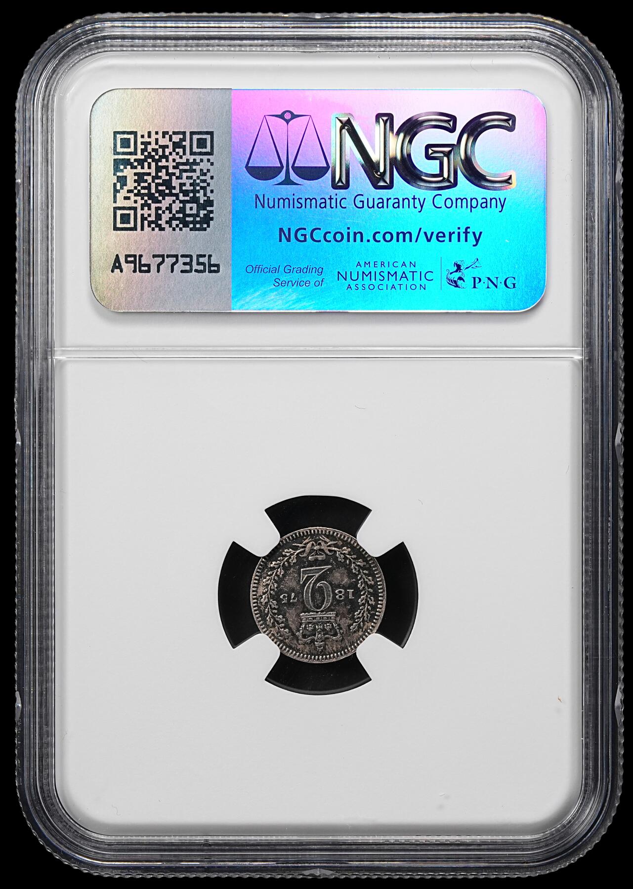 修遠堂世界钱币第九十五期 NGC MS62 1875年英国2便士濯足银币