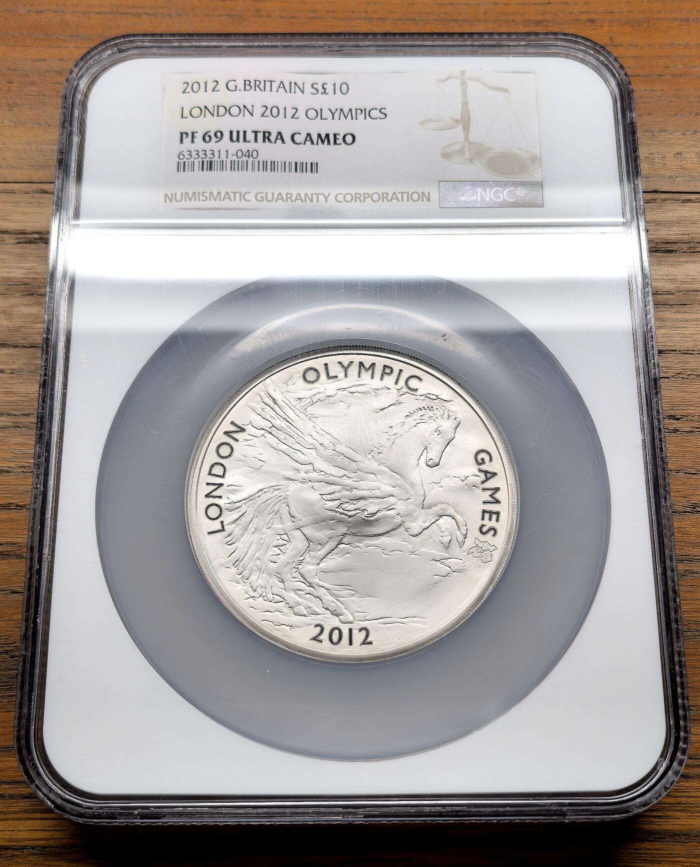 纫秋兰以为佩·凡希社微拍感恩专场 2012英国伦敦奥运纪念10镑大银NGC-PF69UC