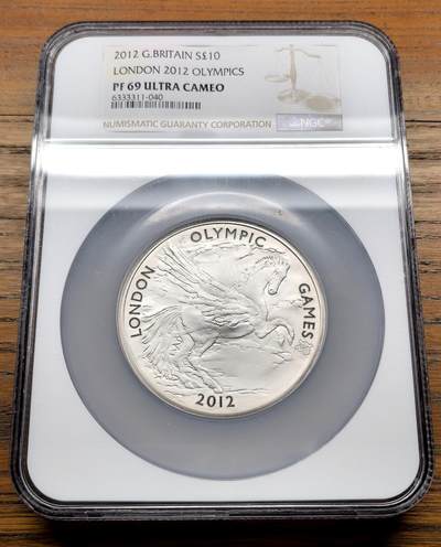 纫秋兰以为佩·凡希社微拍感恩专场 - 2012英国伦敦奥运纪念10镑大银NGC-PF69UC