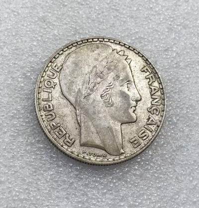 世界钱币专场拍卖 每周二开拍 - 1933年法国谷物女神20法郎银币 20克