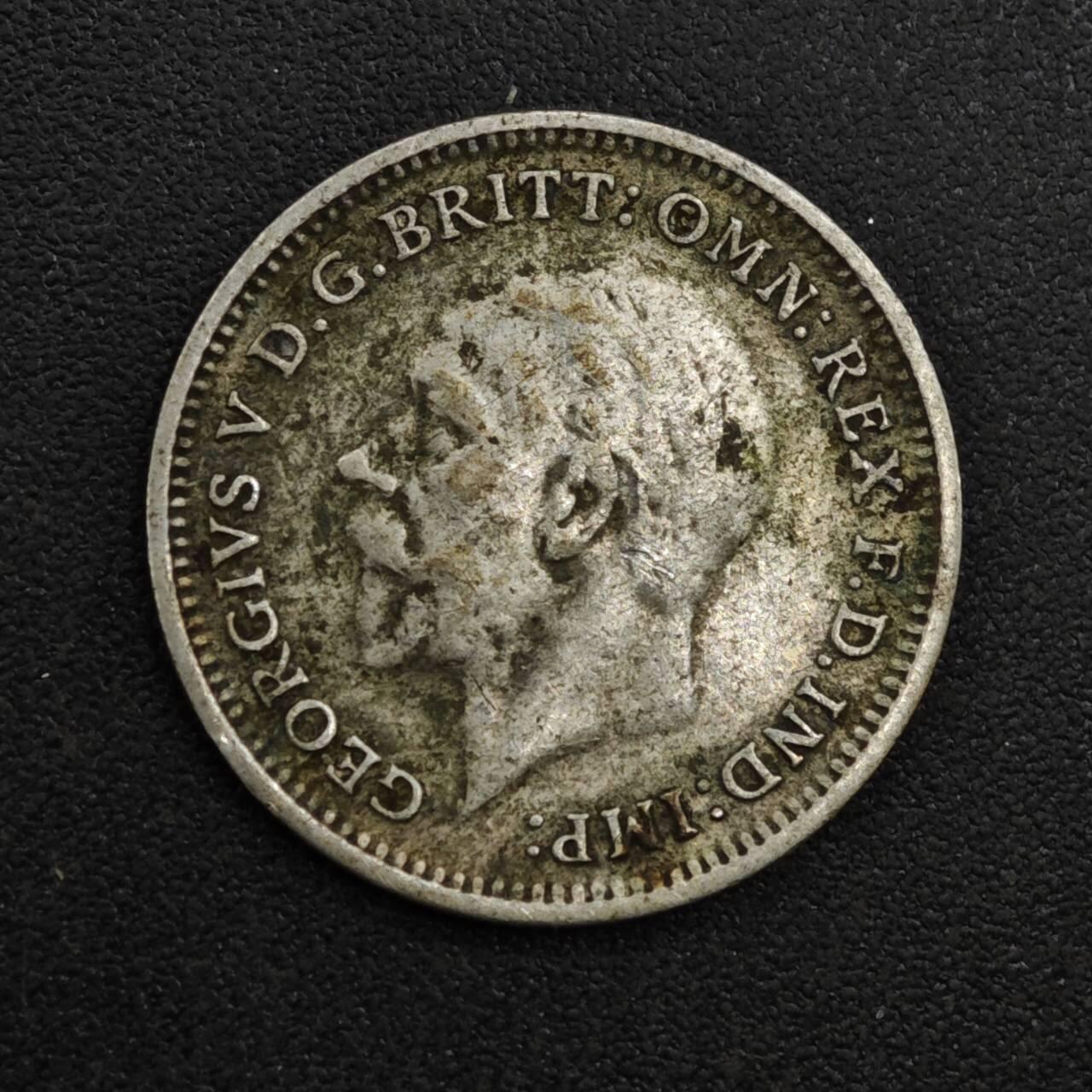 【淘币小摊】实时拍第八百一十三拍   散币场   满百包邮可预留二周 每周一统一发货   英国1931年乔治五世3便士银币