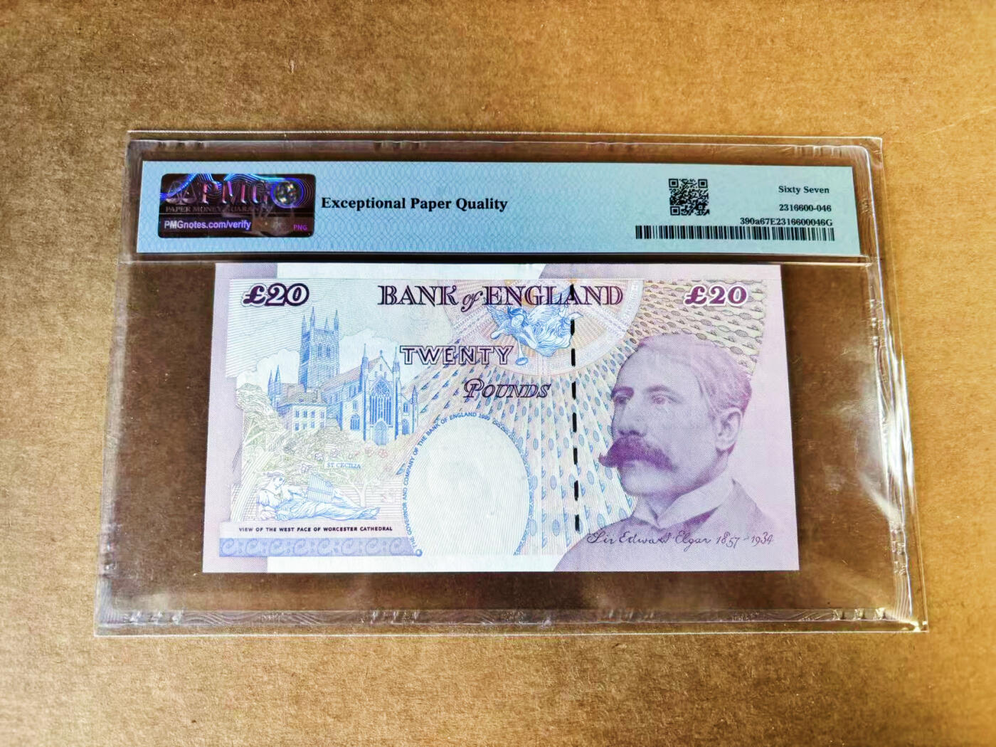 【Blue Auction】世界纸币精拍第757期——18级TOP拍卖/信誉/品质/专业/高效💫 英国 1999年20镑 PMG67EPQ 